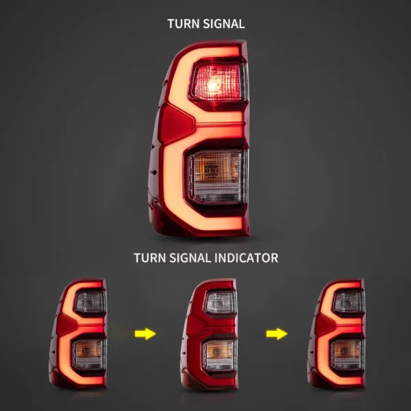 Toyota Hilux GD6 upgrade original  Vland Tail Lights With Dynamic Welcome Lighting - Image 7