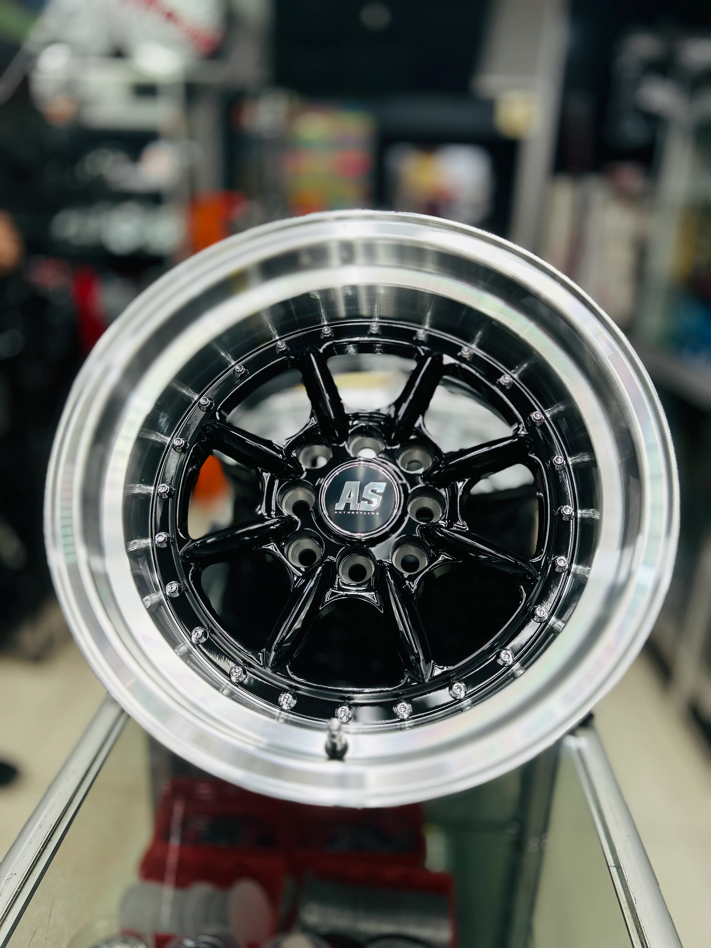 15” AS-7168 MINI LITES SILVER 4/100 4/108 wheels - Image 9