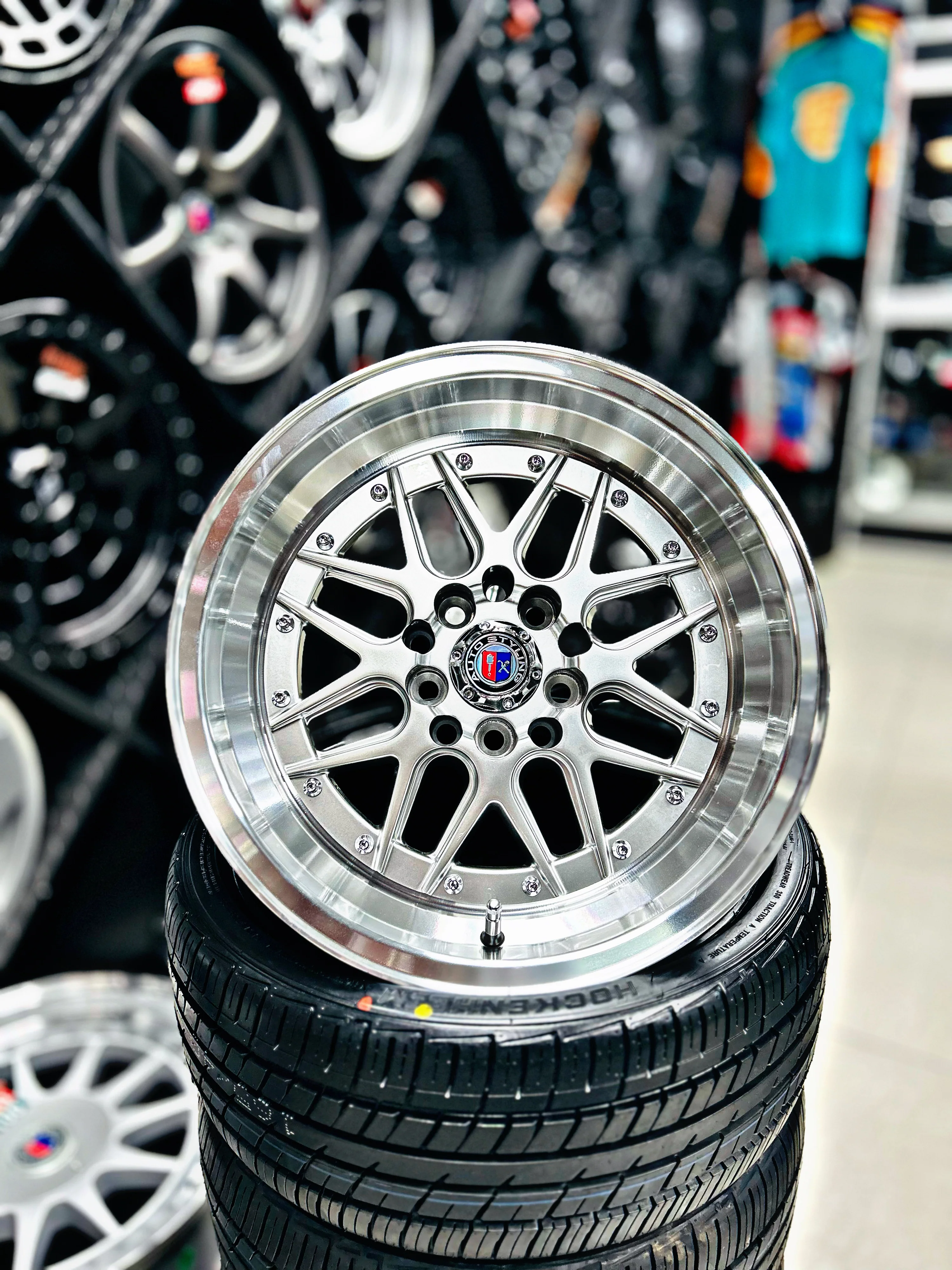 15” AS- 7410  5/100 & 5/114 silver  wheels - Image 2