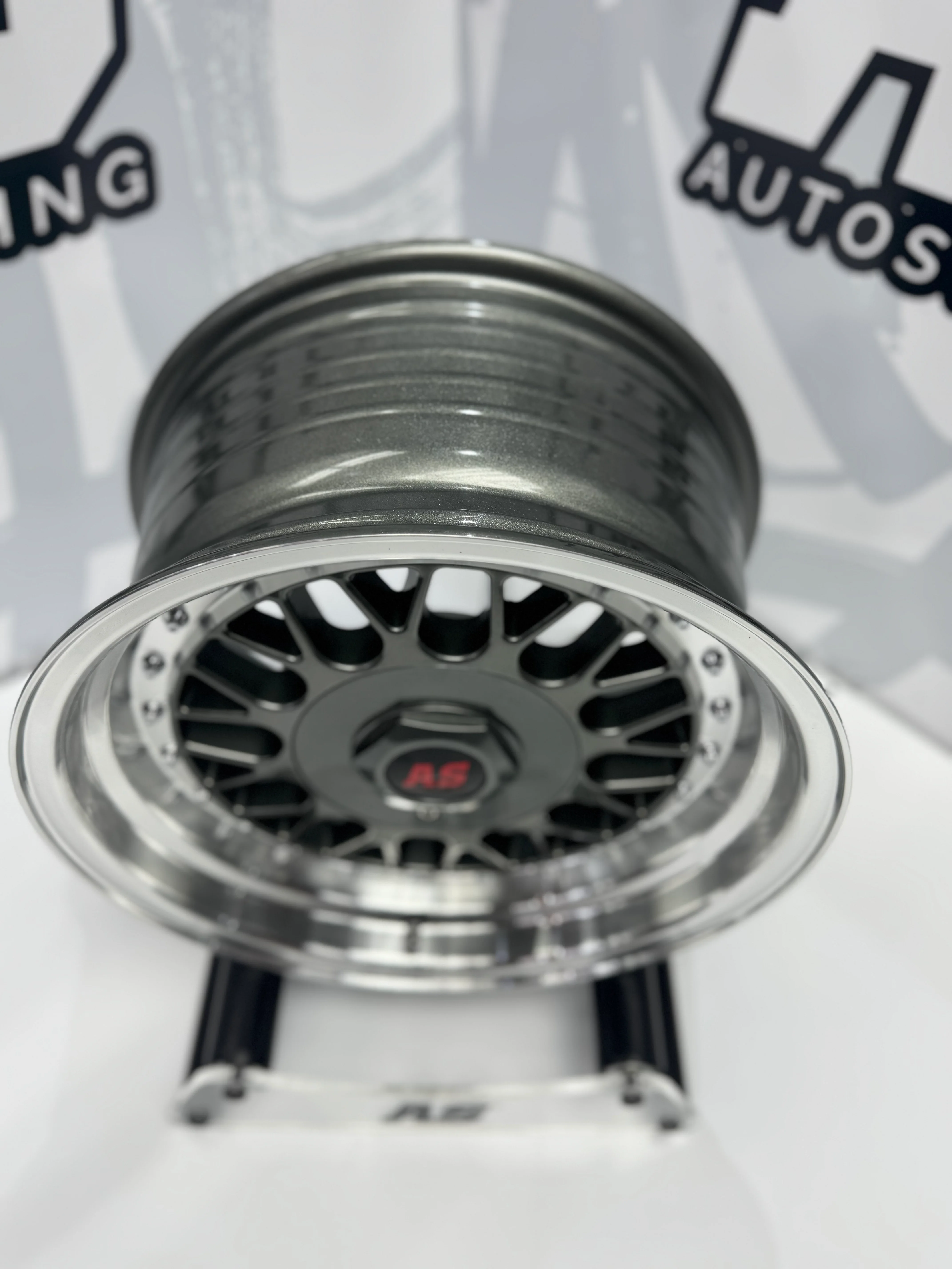 15” AS- 7501 4/100 4/114 gunmetal grey wheels - Image 5