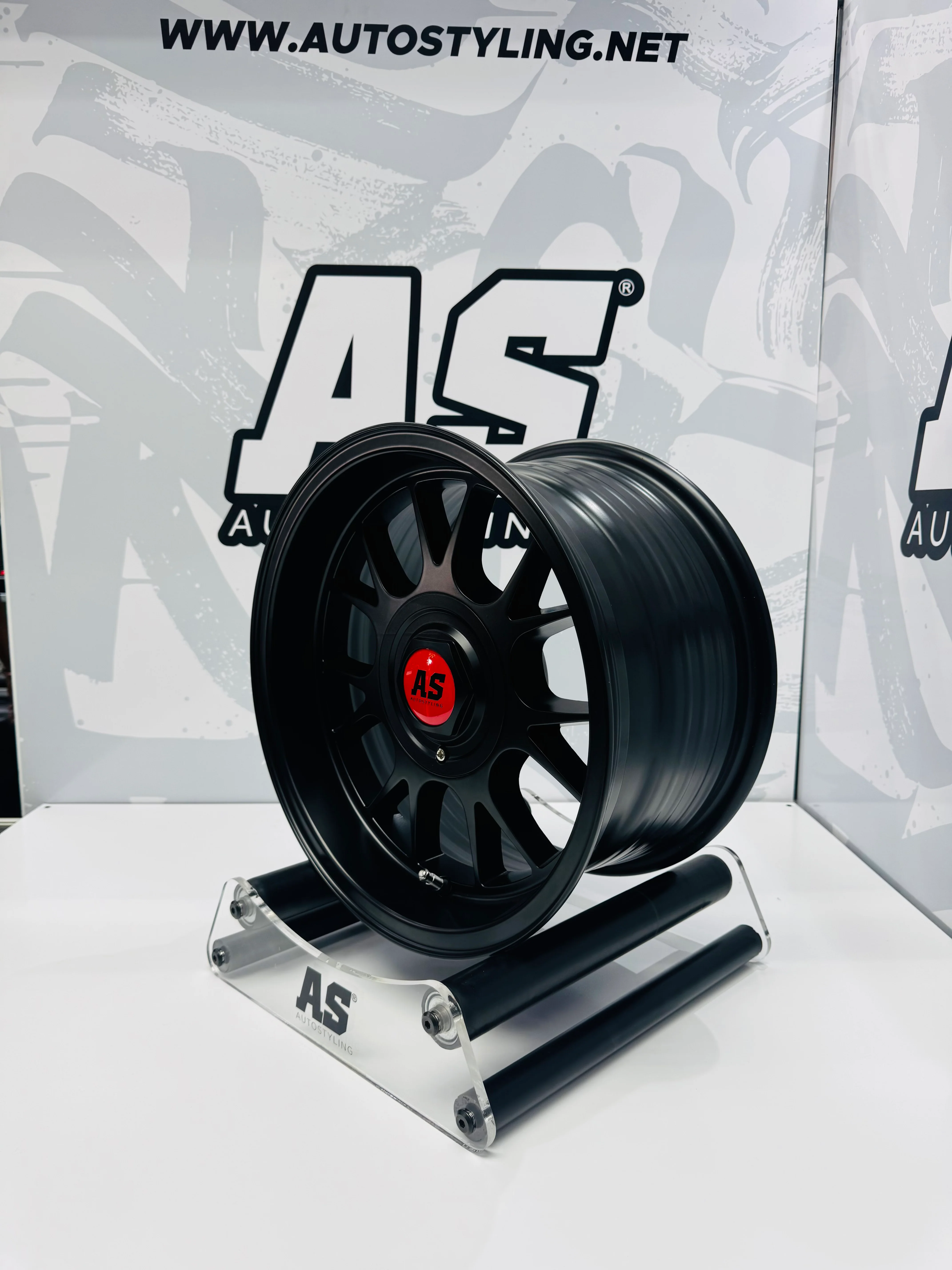 15” AS- 7565 5x100 & 5x114 full matt black wheels - Image 8