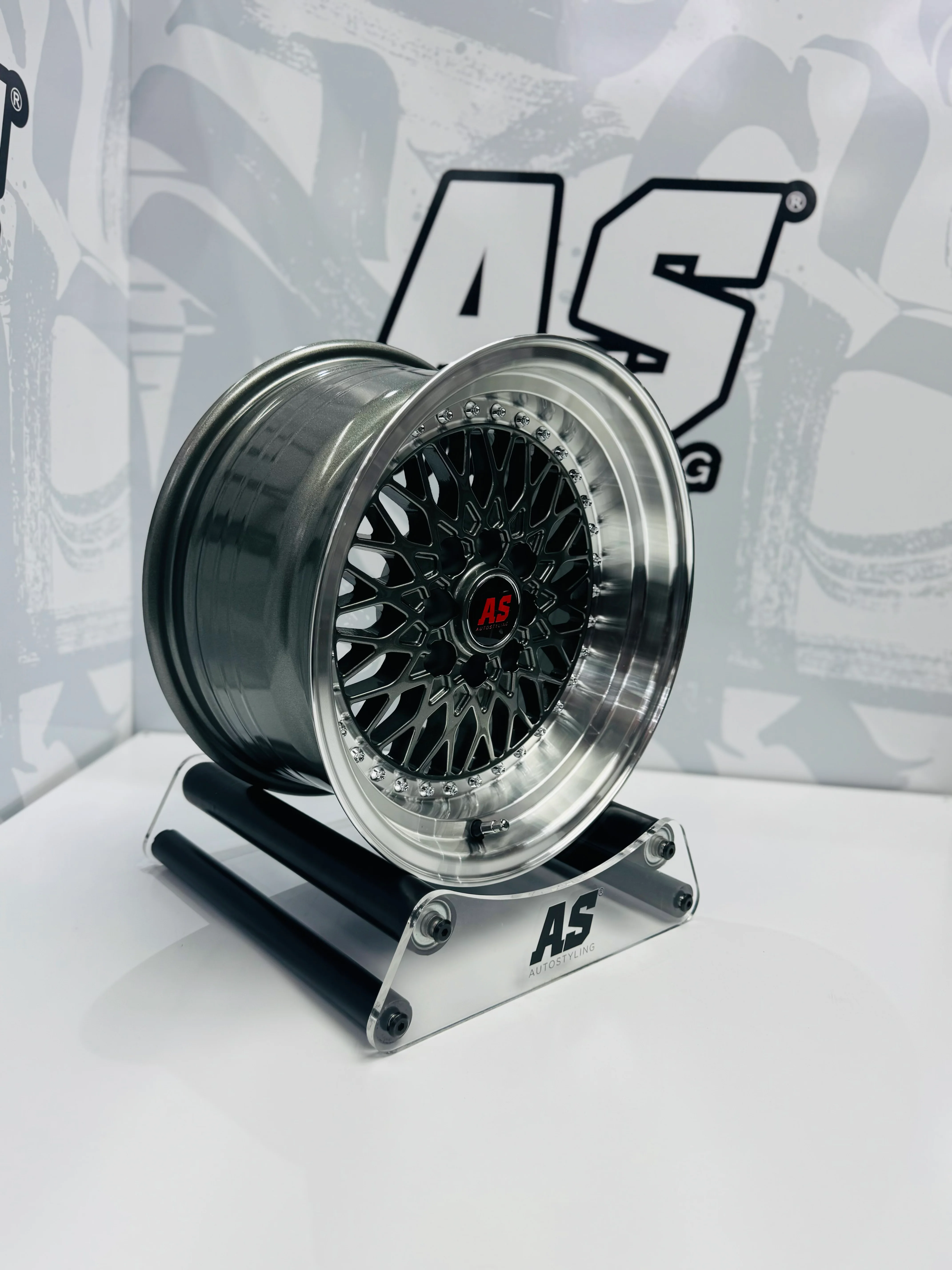 15” AS-7570  MESH  grey 4/100 4/114 wheels - Image 3