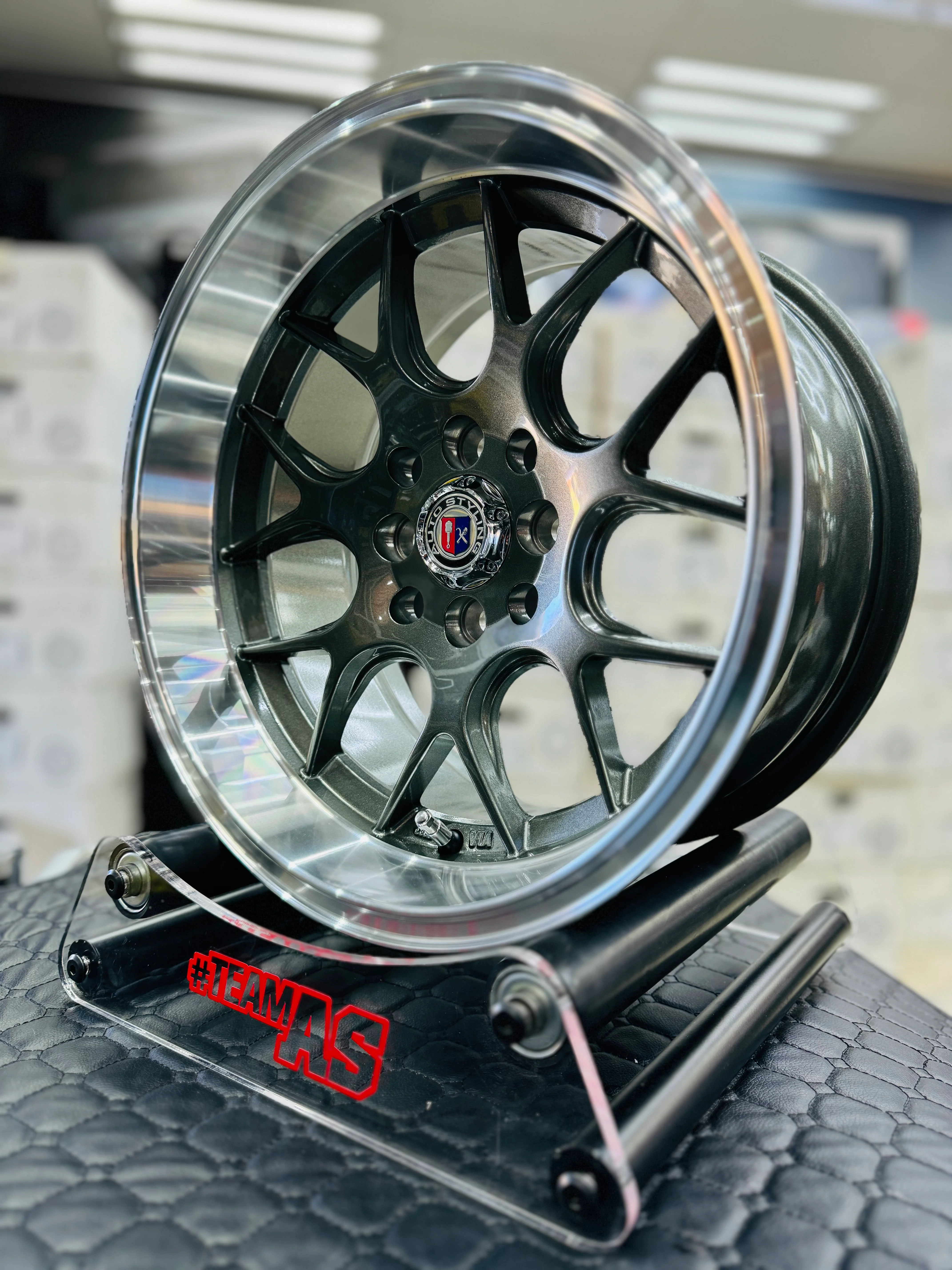 15” AS- 7648  4/100 4/114  gunmetal wheels - Image 6