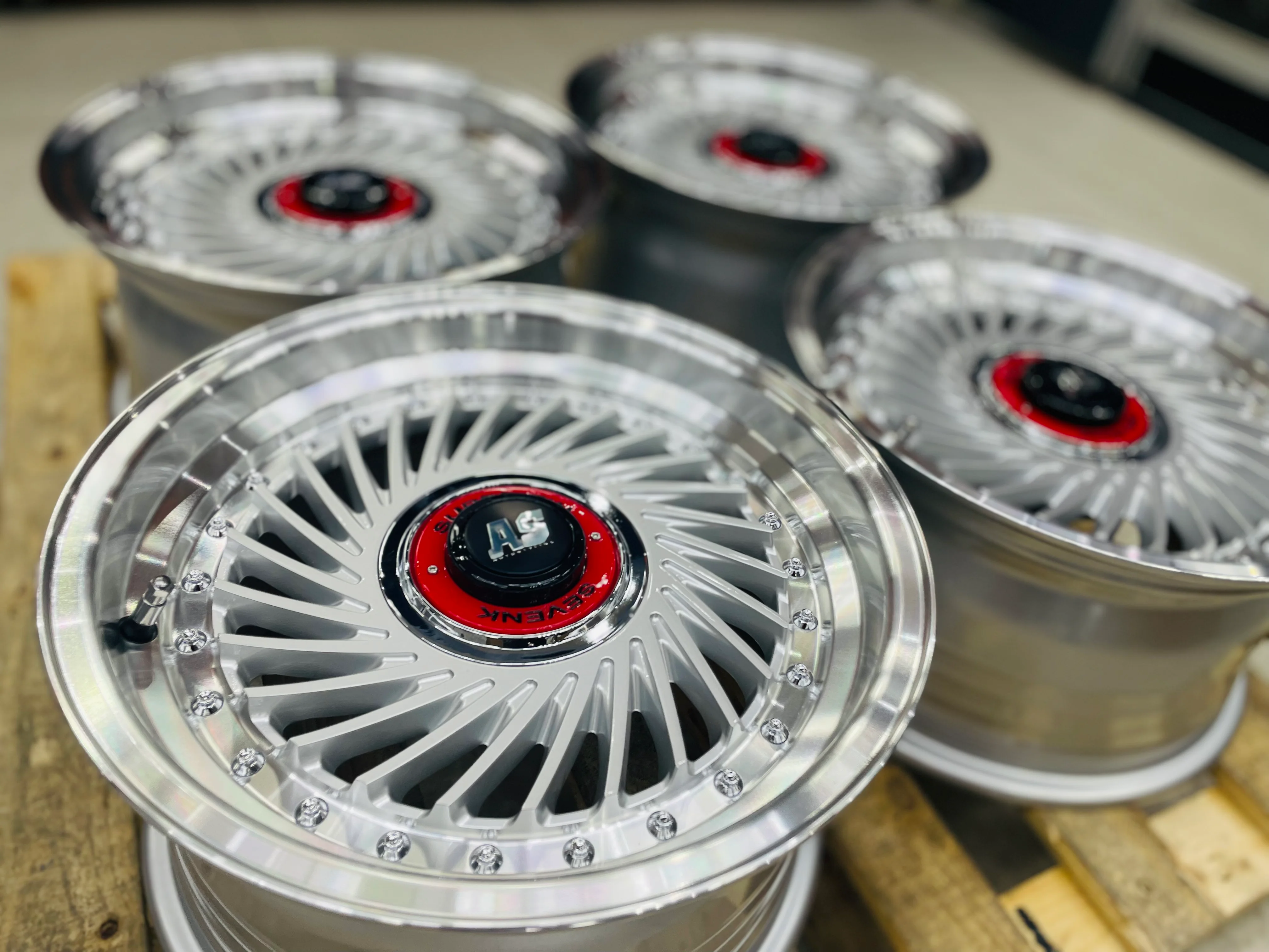 15” AS- SUPERFIN SILVER  4/100 4/108 wheels - Image 3