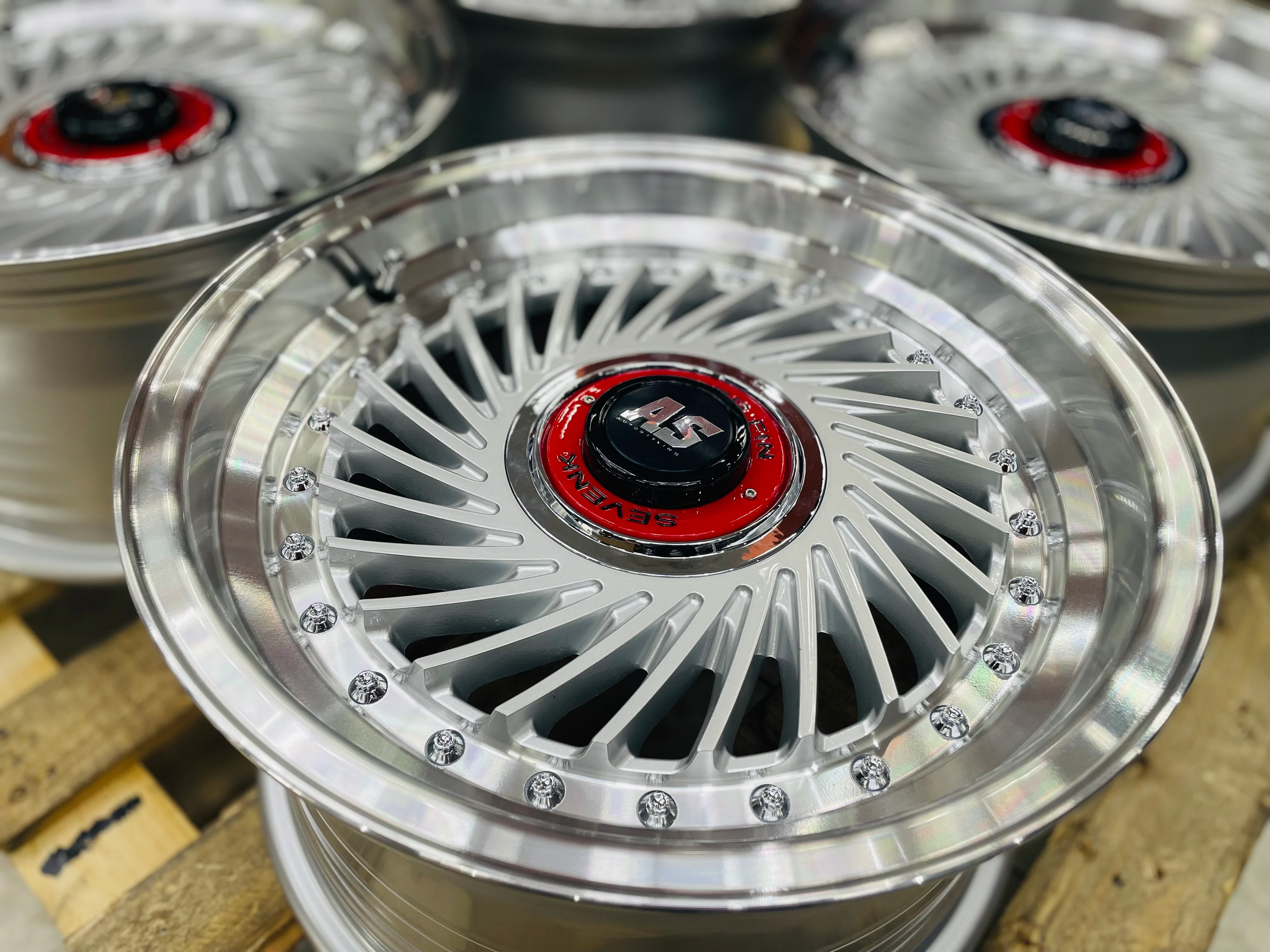 15” AS- SUPERFIN SILVER  4/100 4/108 wheels - Image 4