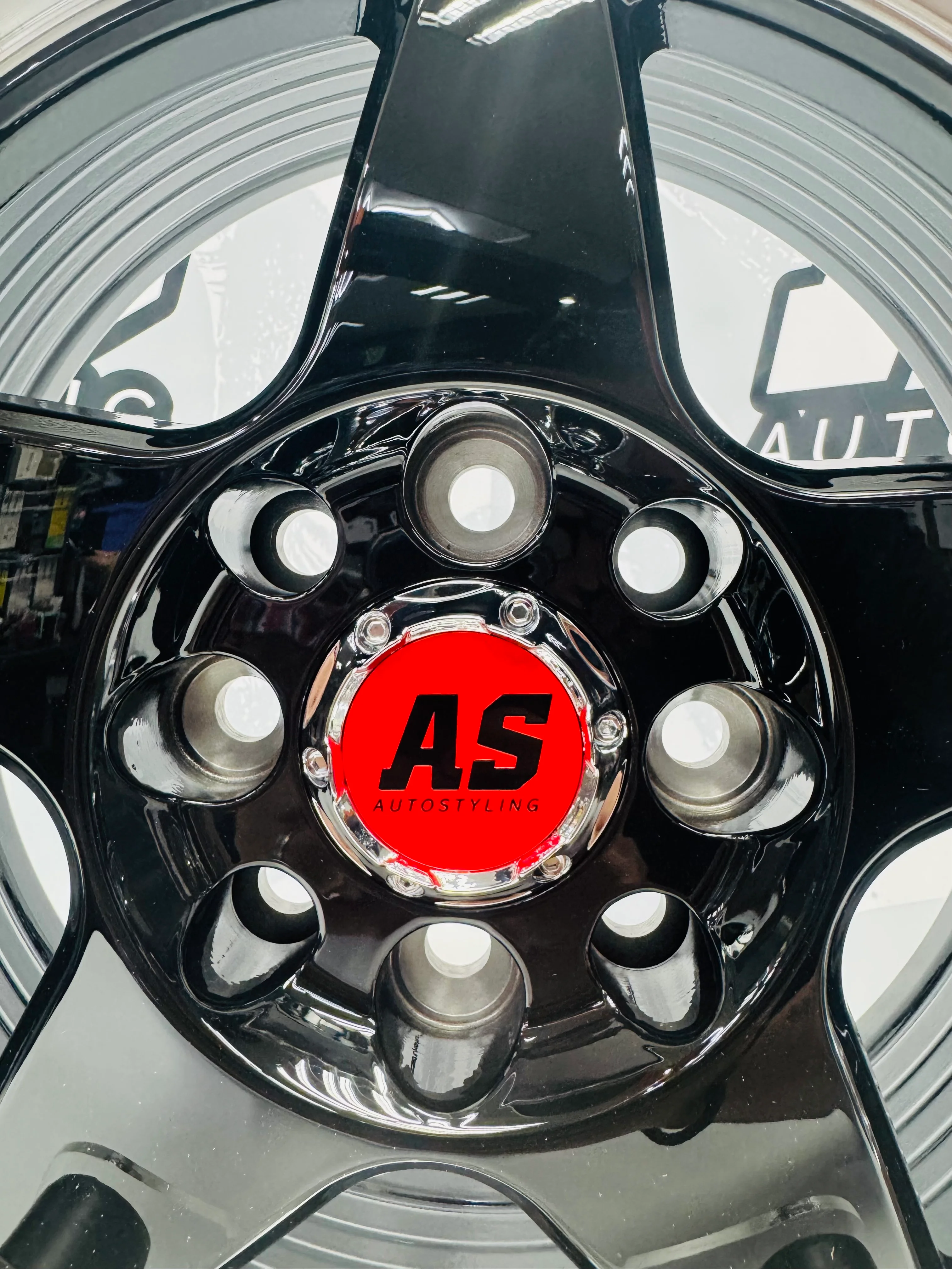 15” AS- 7703  4/100 4/108 black wheels - Image 8