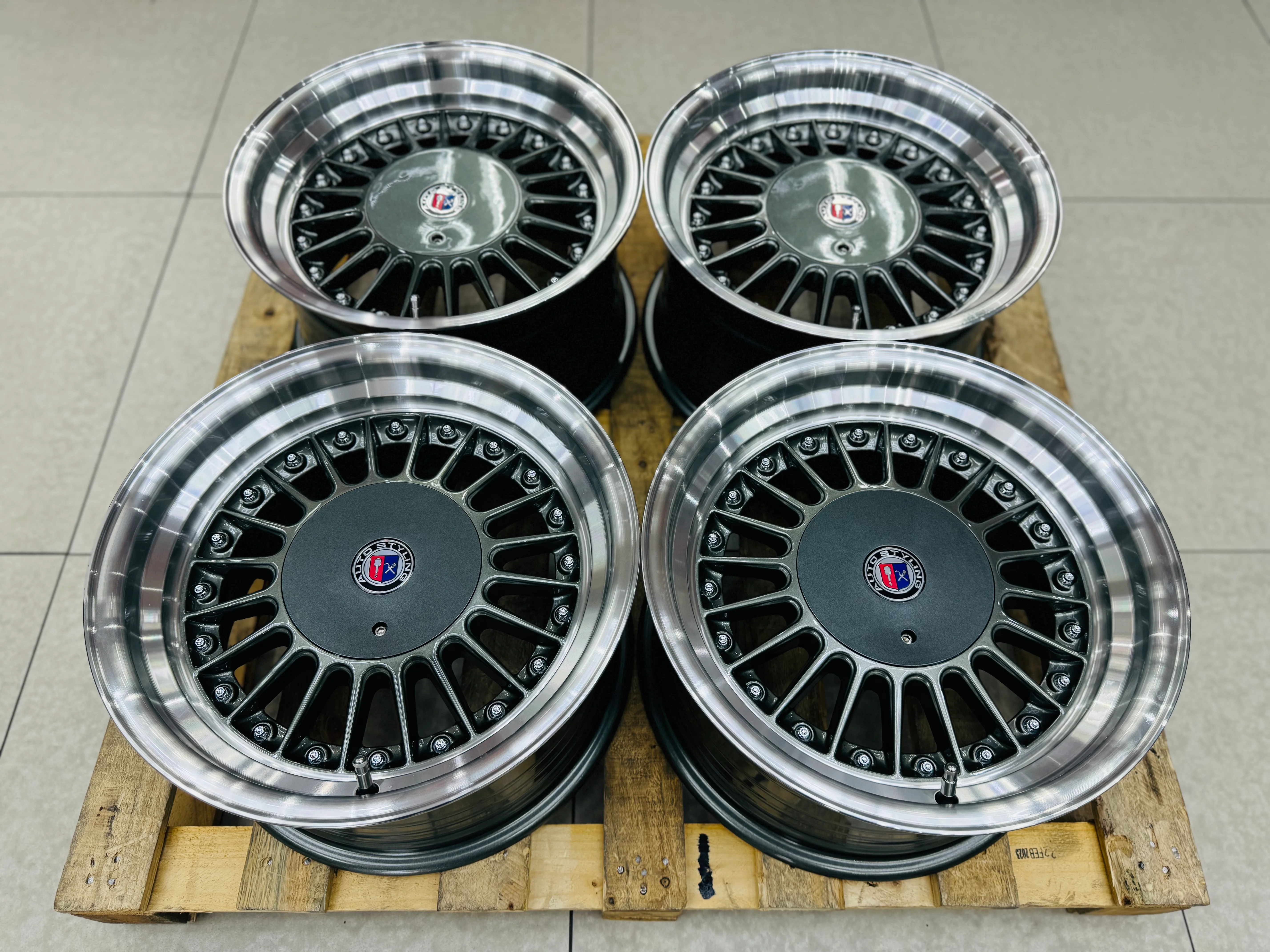 15” AS- ALPINA 4/100 & 4/114 WHEELS GREY - Image 3