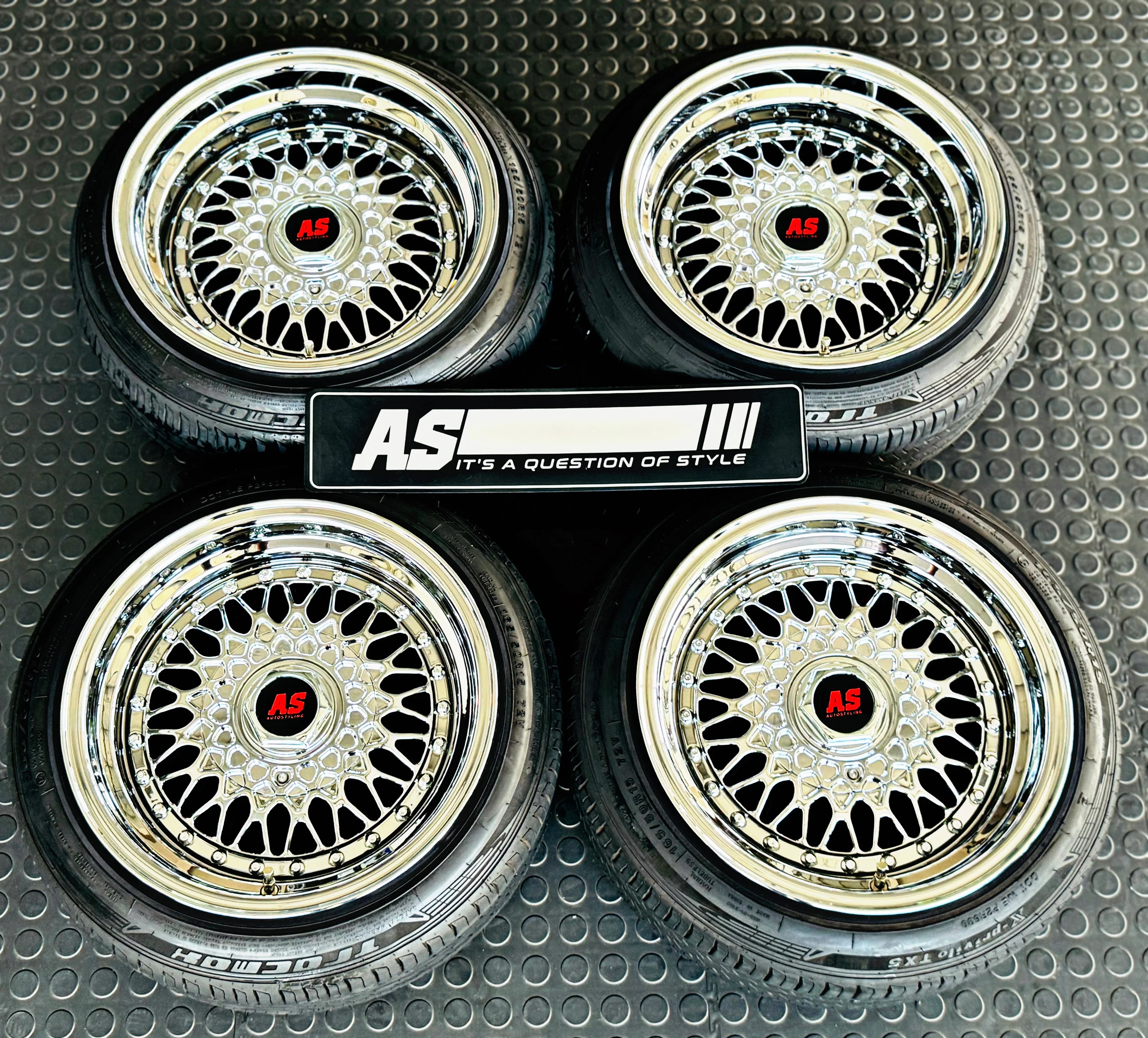 15 AS-MESH CHROME 9/100 narrow wides - Image 2