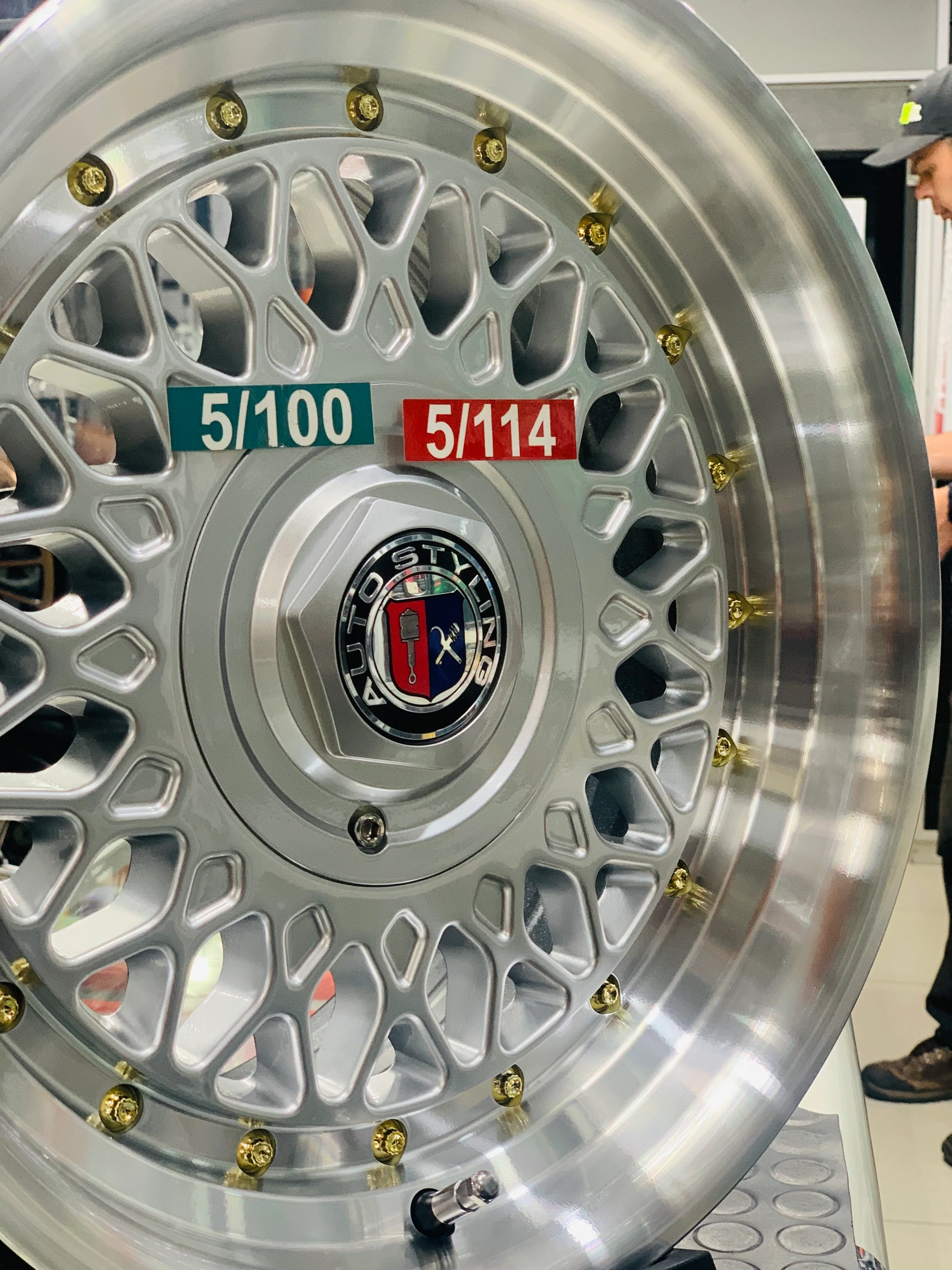 15” AS- PMESH SILVER  5x100 & 5x114 silver  wheels - Image 5