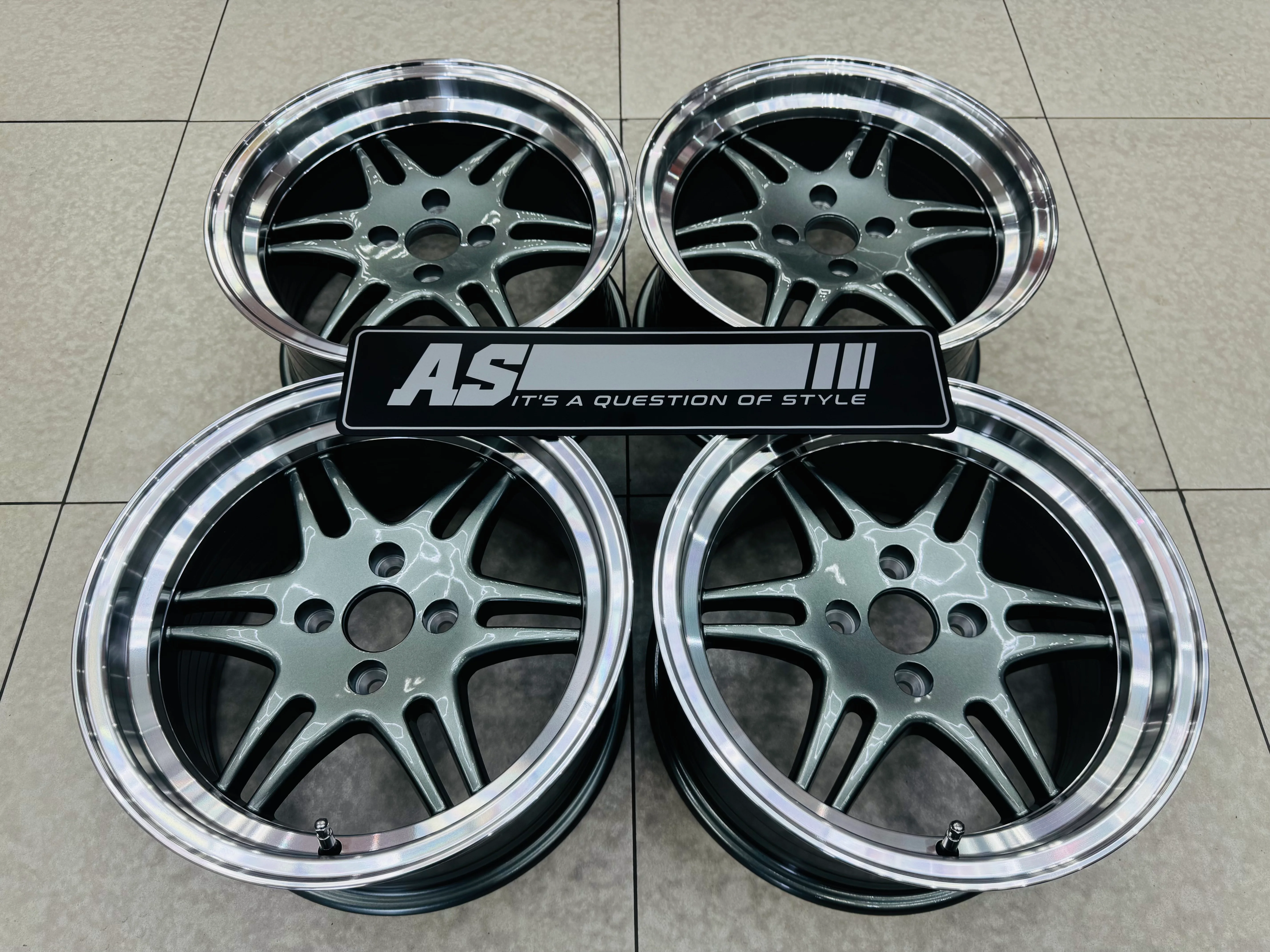 15” AS-RSI TWINSPOKES WITH DISH GUNMETAL - Image 3