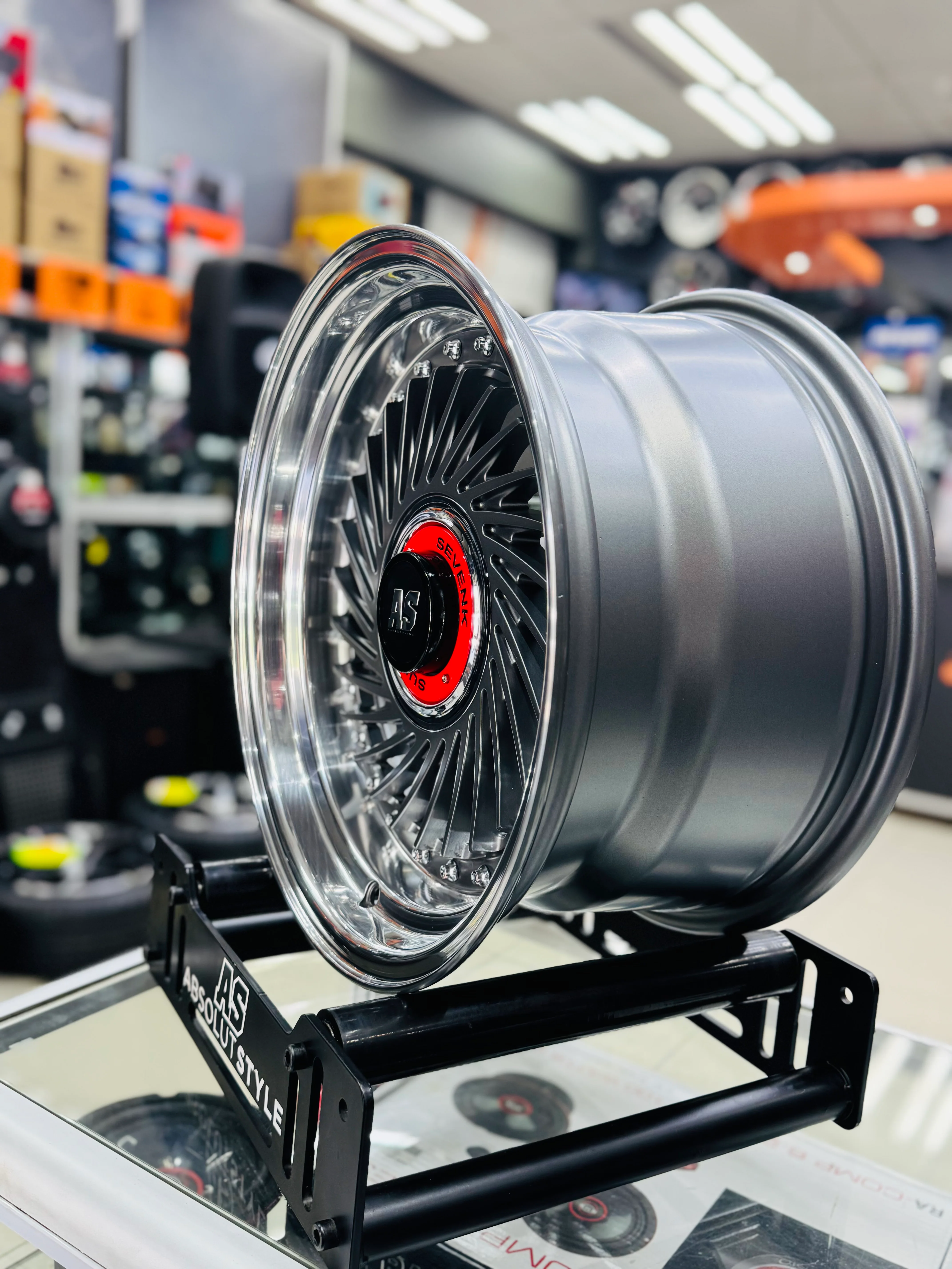 15” AS-SUPERFIN 4/100 & 4/114 MATT GREY   WHEELS - Image 2