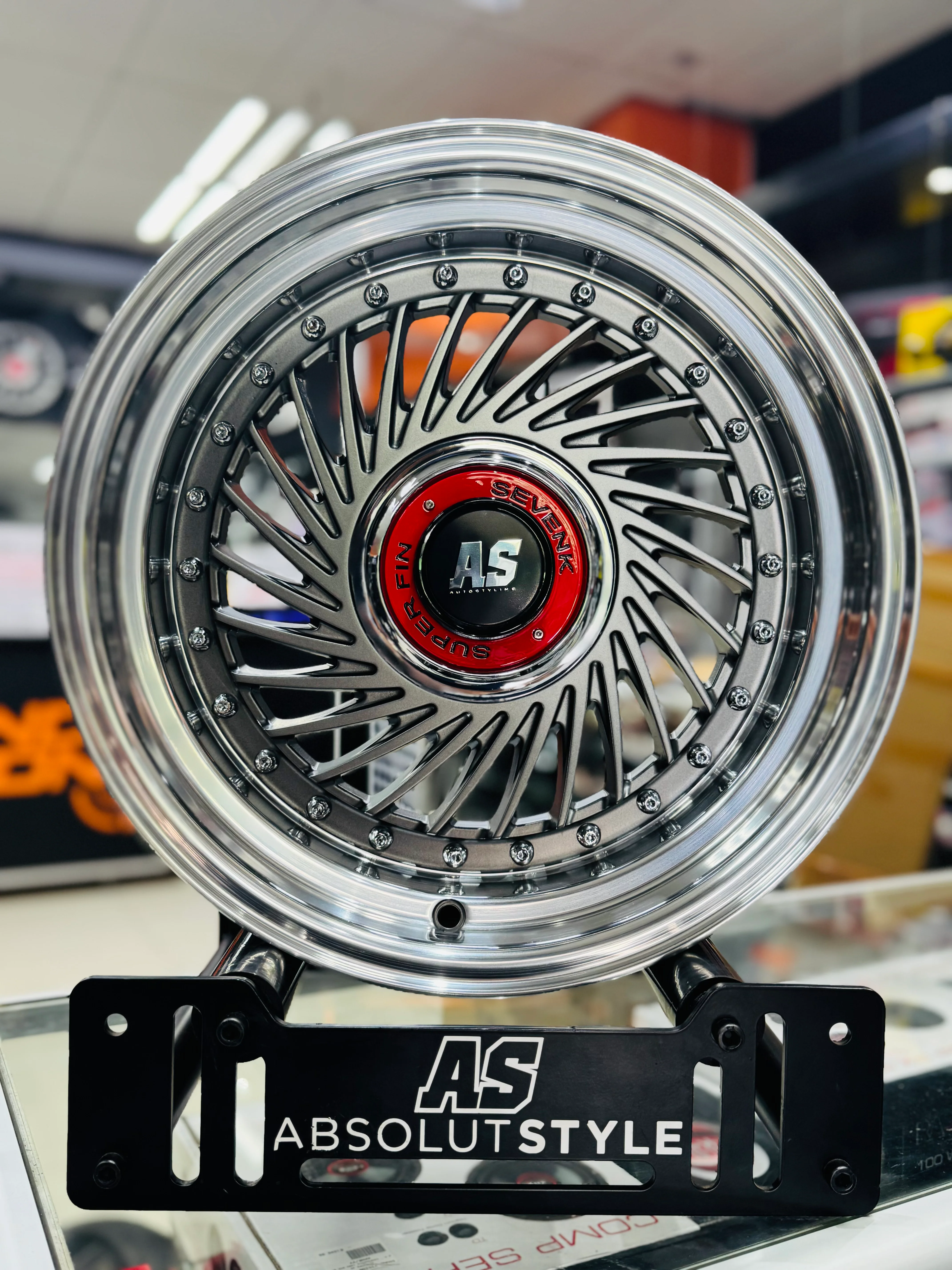 15” AS-SUPERFIN 4/100 & 4/114 MATT GREY   WHEELS - Image 5