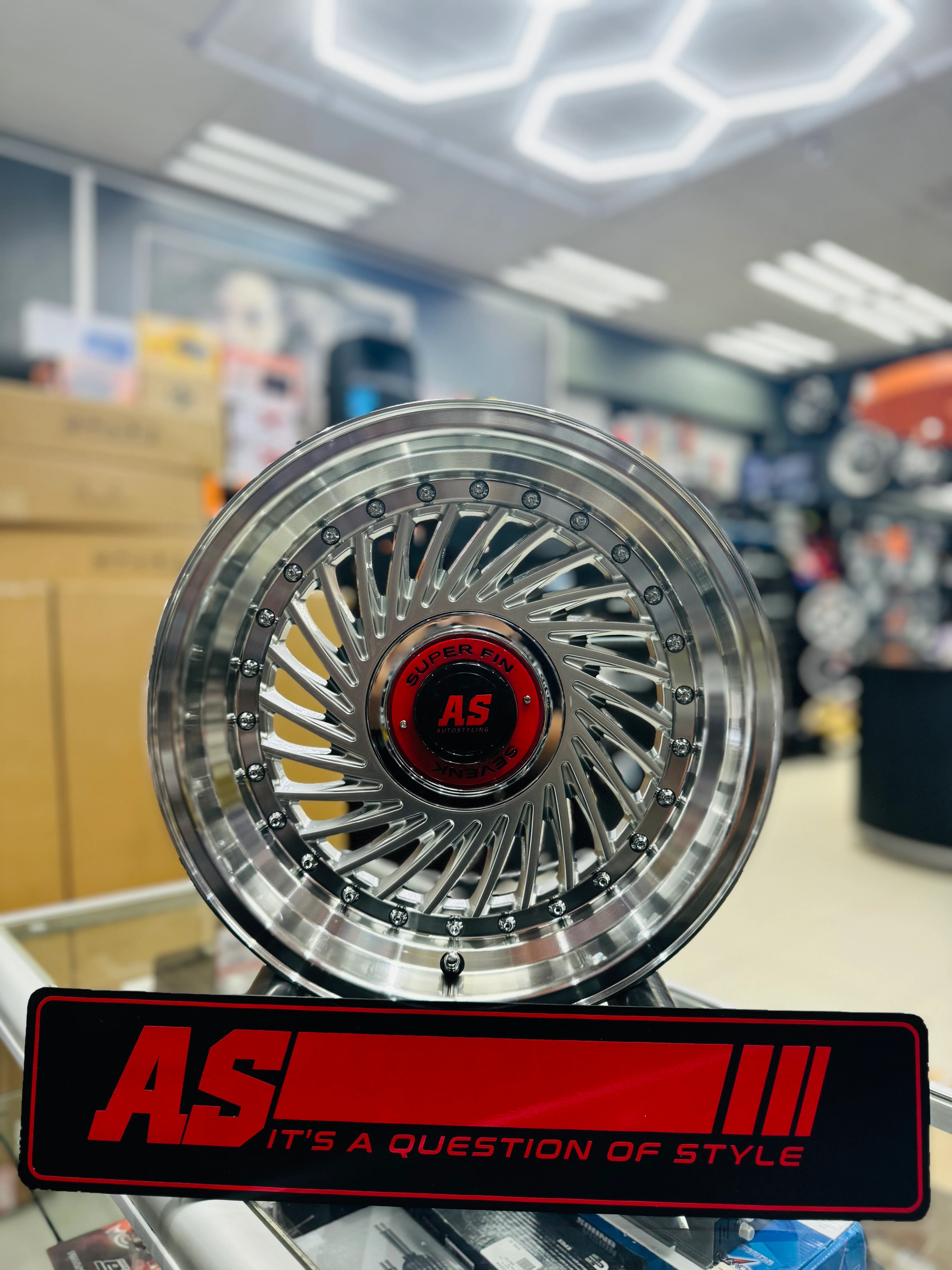 15” AS- SUPERFIN HYPER SILVER  4/100 4/114  wheels - Image 4