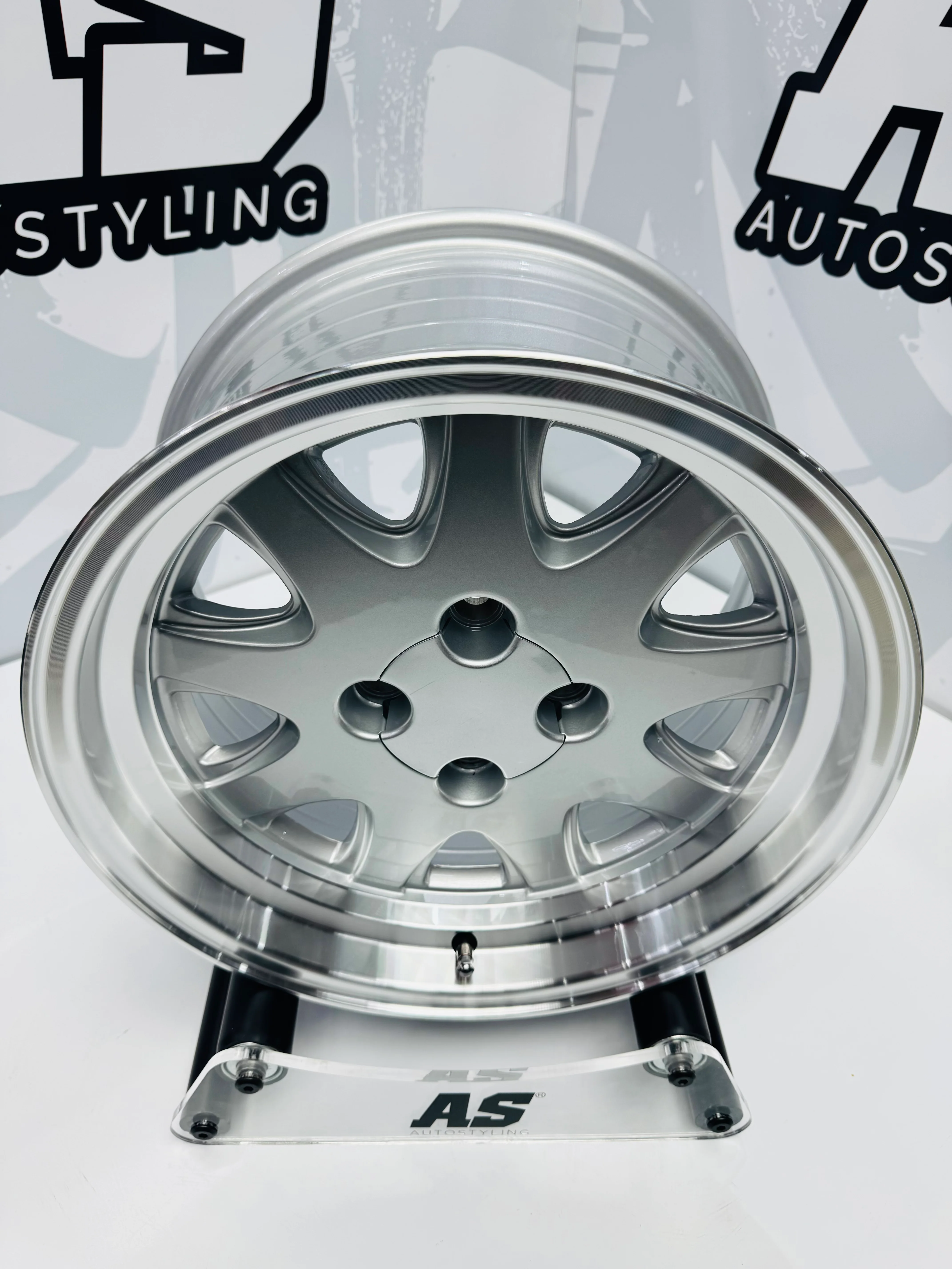 15” AS-TWINCAM  4x100 PCD DISHED SILVER - Image 4