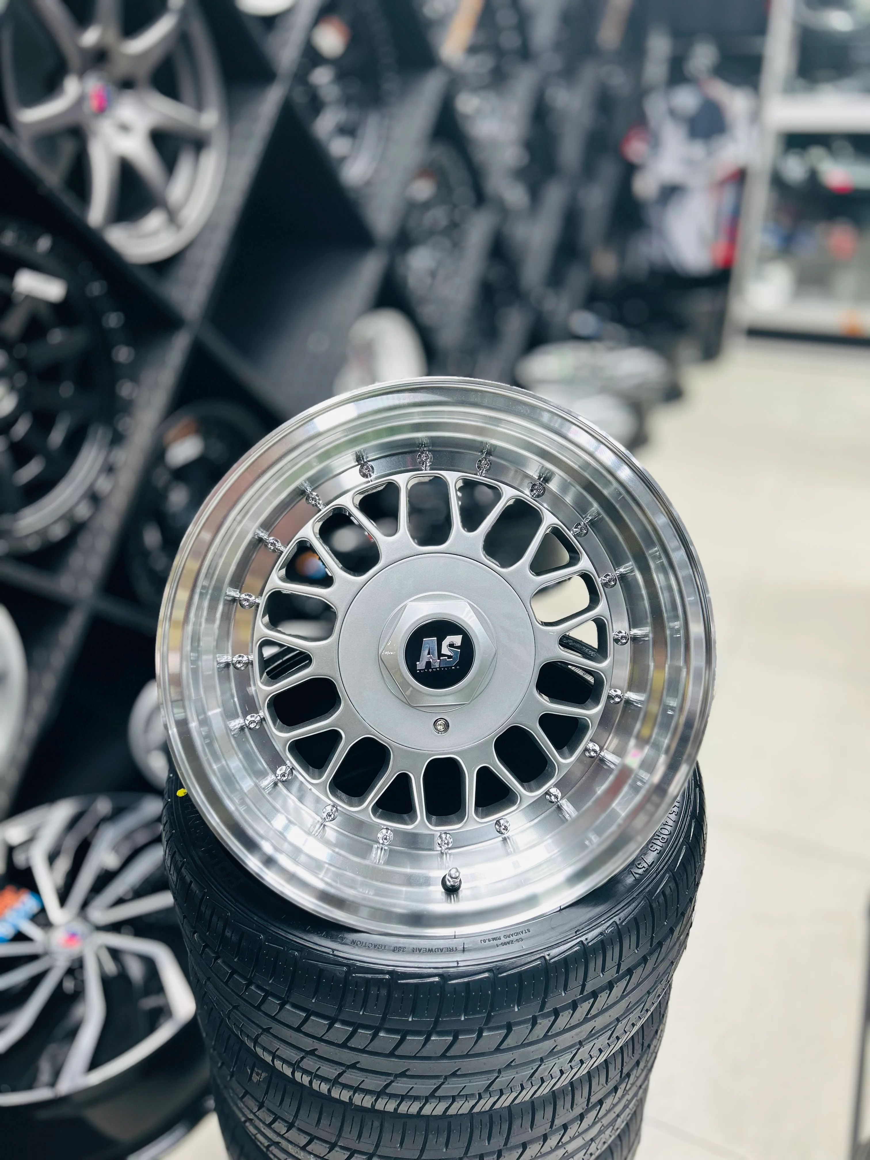 15” AS- 7487 BLAZE 4/100 4/108  SILVER - Image 2