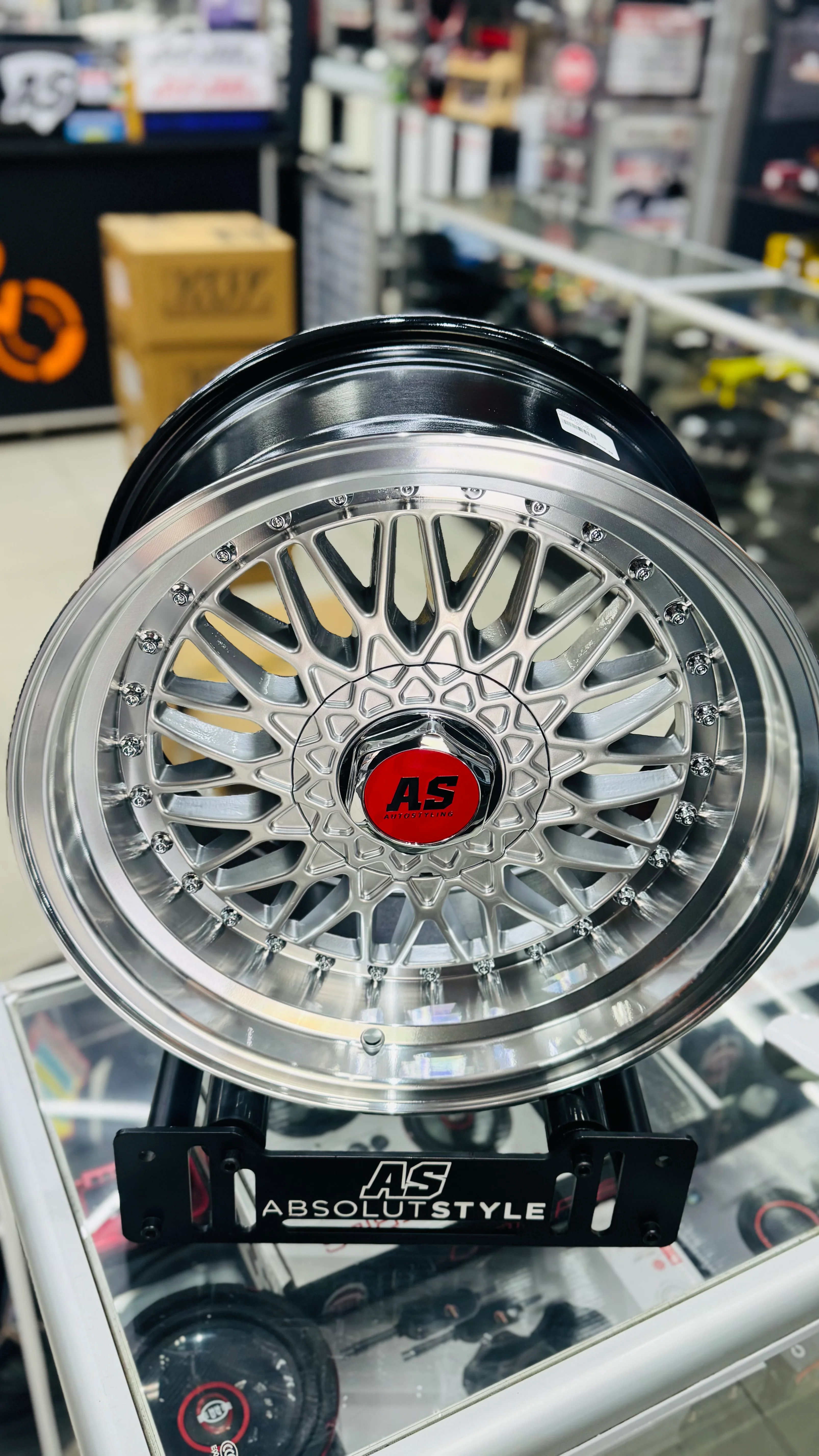 16” AS MESH BB5  4/100 & 5/100 multi pcd SILVER - Image 3