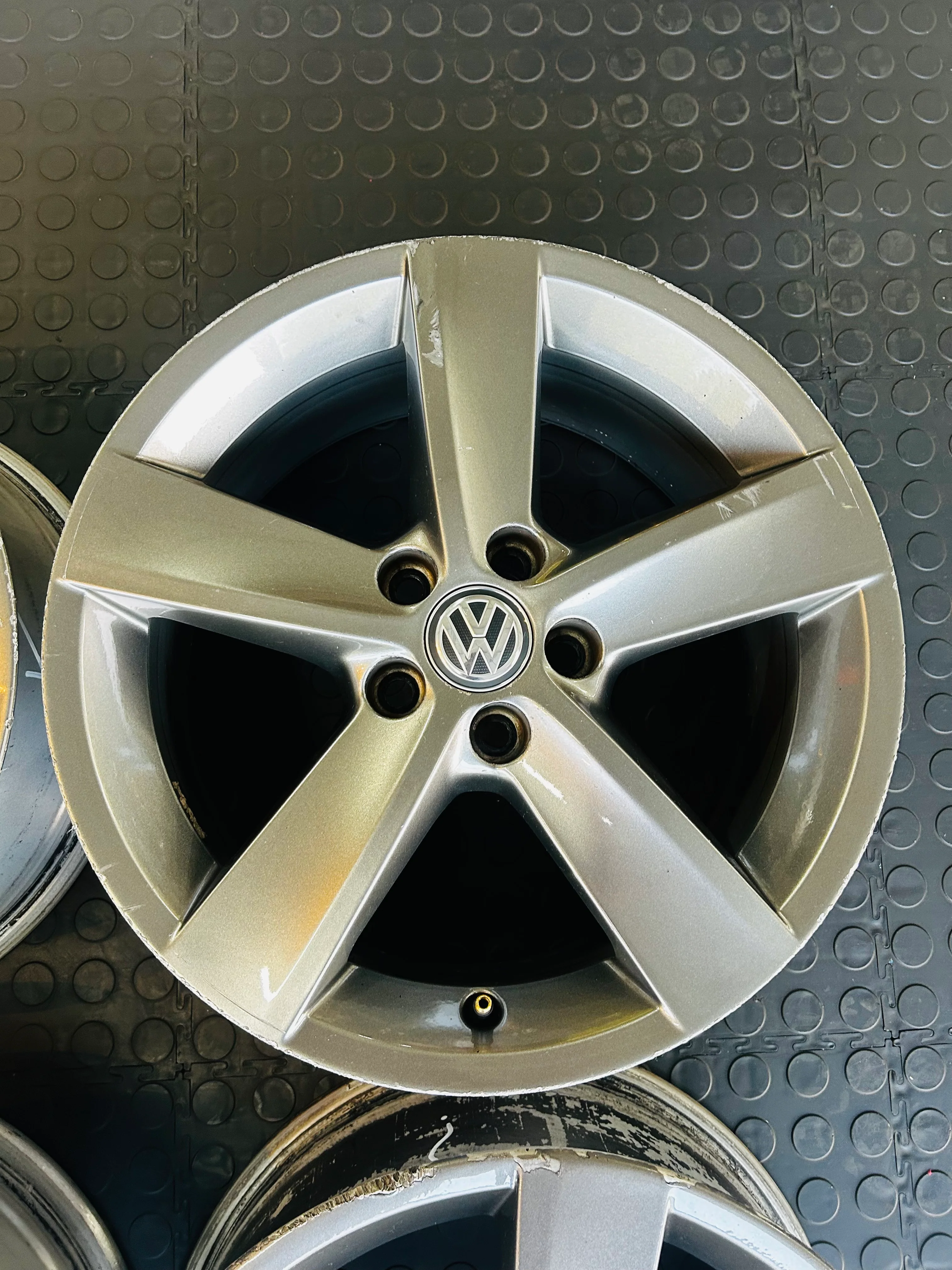16” OEM POLO  RIVAZZA USED RIMS MADE BY BORBET GREY - Image 6