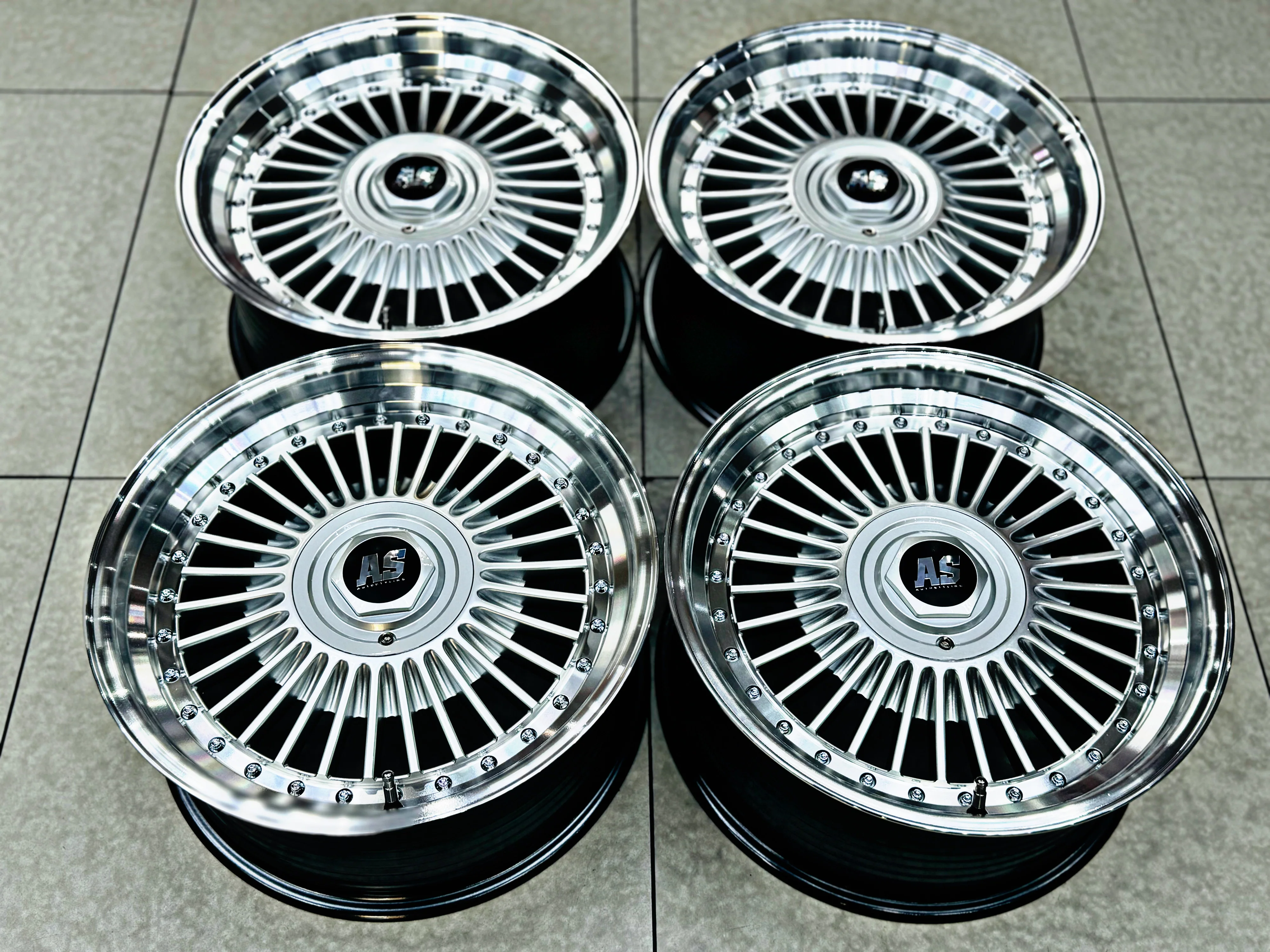 17” AS-EMITZ 4x100 4x108 SILVER 8j - Image 2