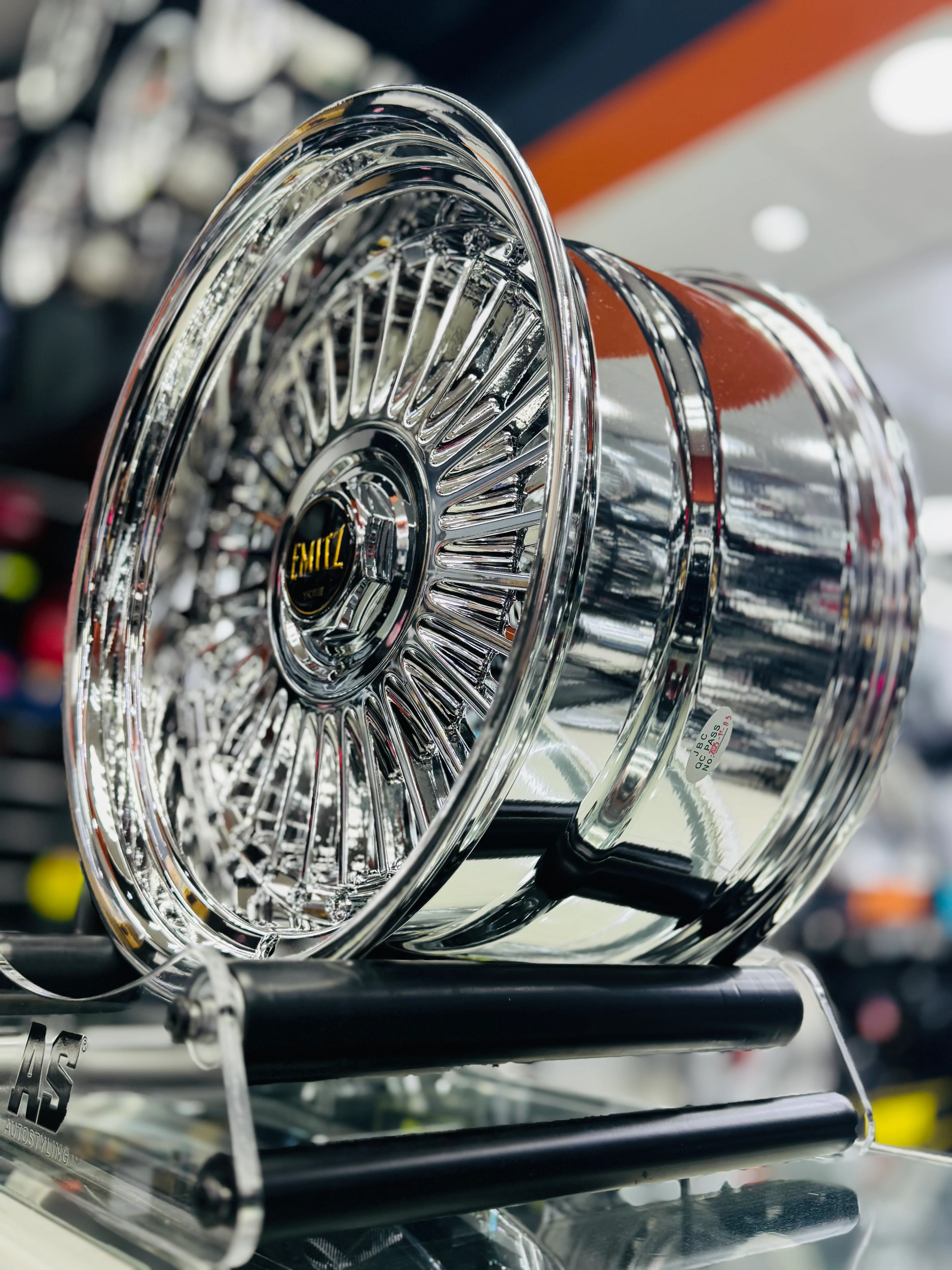 17” AS-EMITZ CHROME 4x100 4x114 5x100 5x112 5x114 5x120 - Image 6