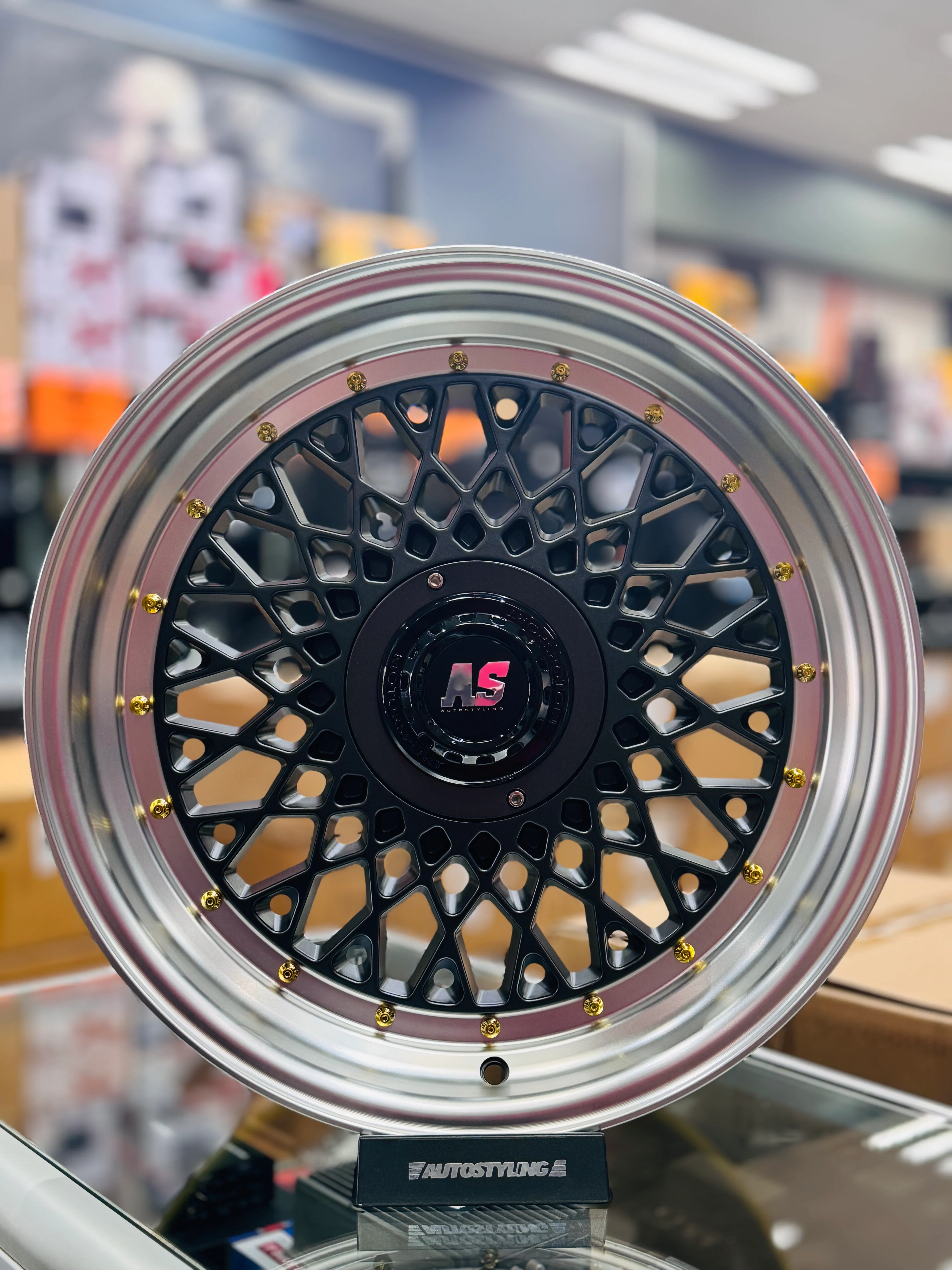 17'' AS- MOTORSPORT MESH 4/100 & 5/100 pcd SATIN GUNMETAL - Image 5