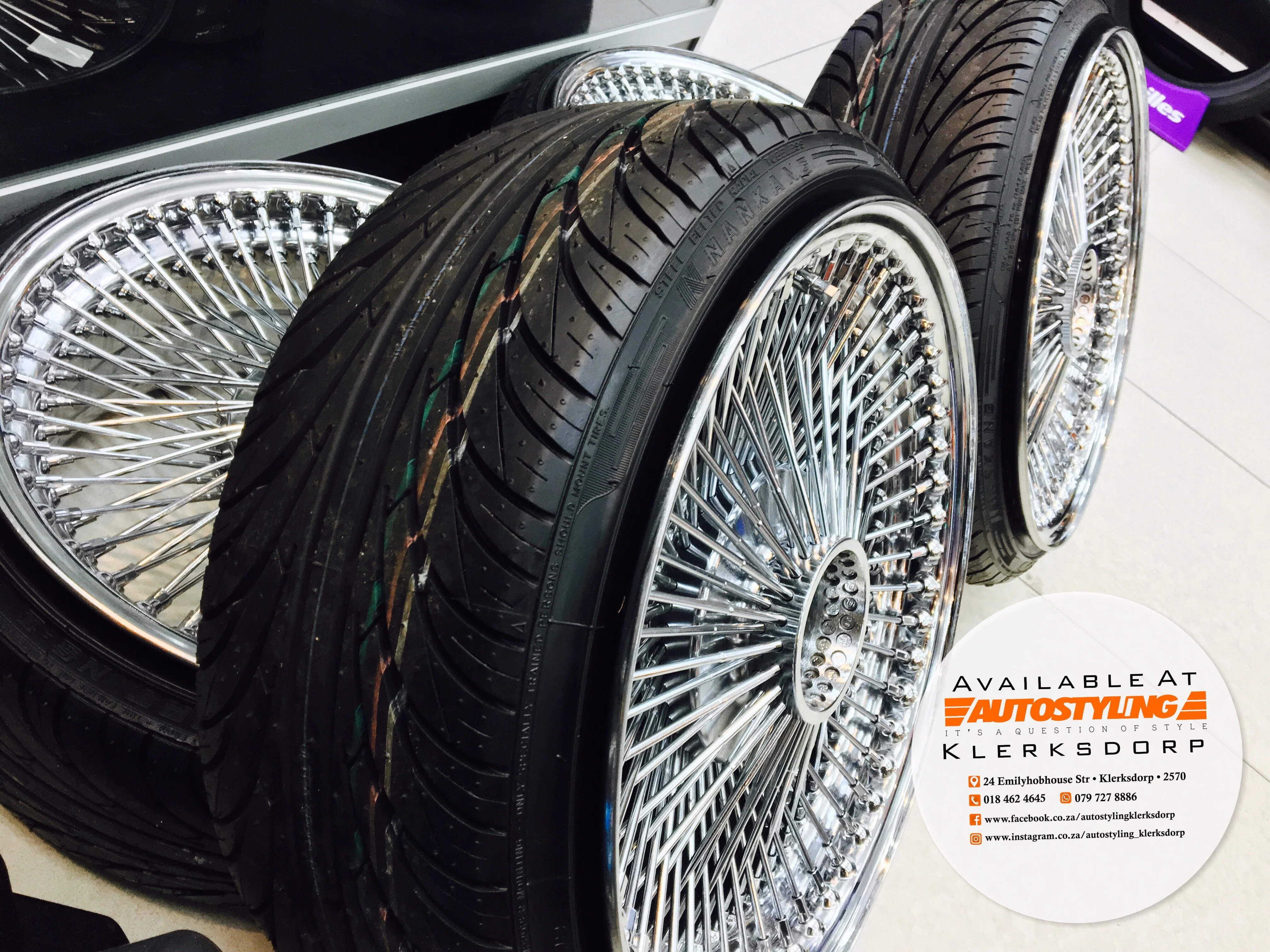 17” AS - 1000 SPOKE WIRE WHEEL FITS ALL CARS - Image 13