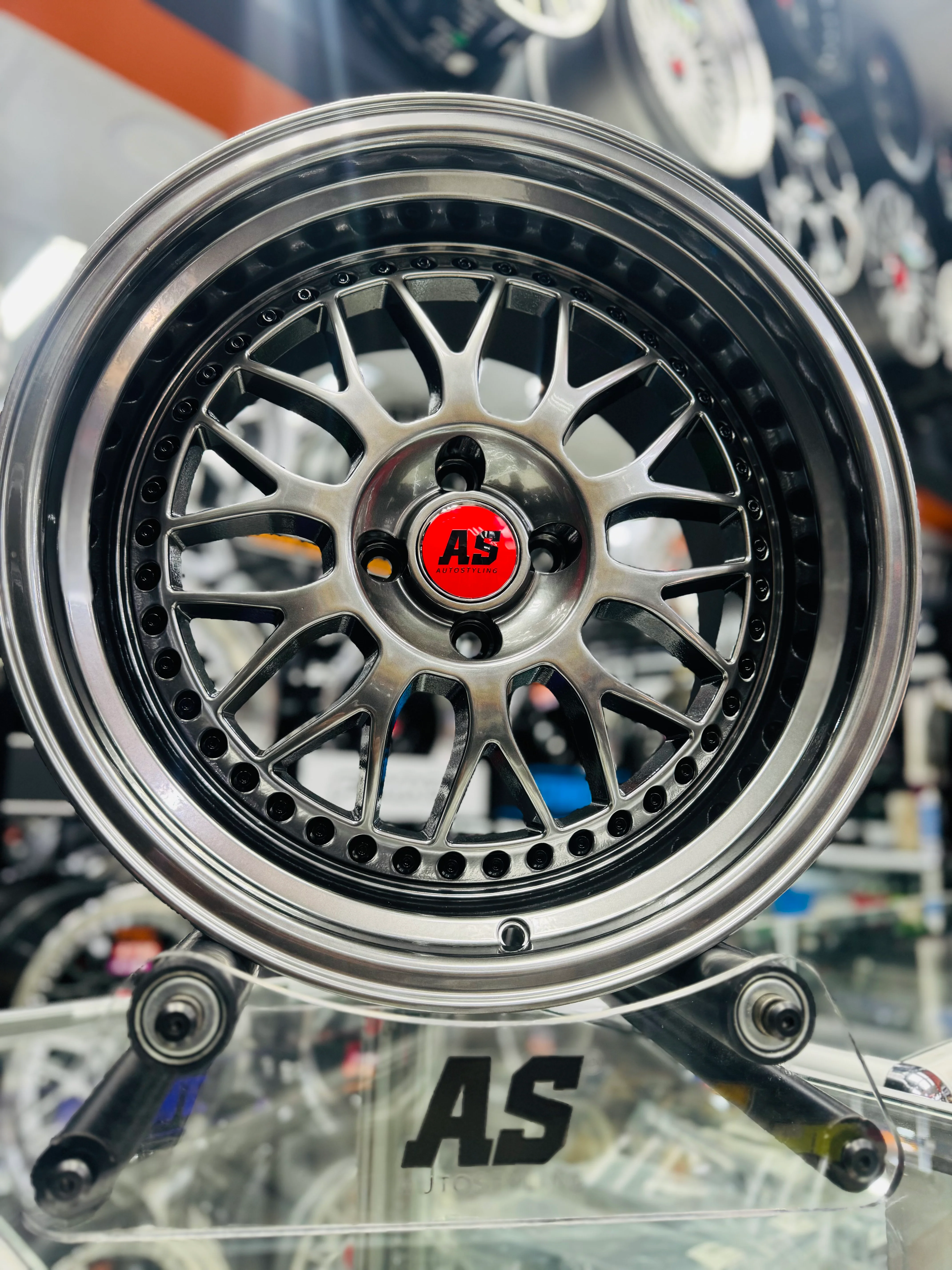 17” AS-XX 4x100 GUNMETAL WIDES ALL ROUND - Image 4