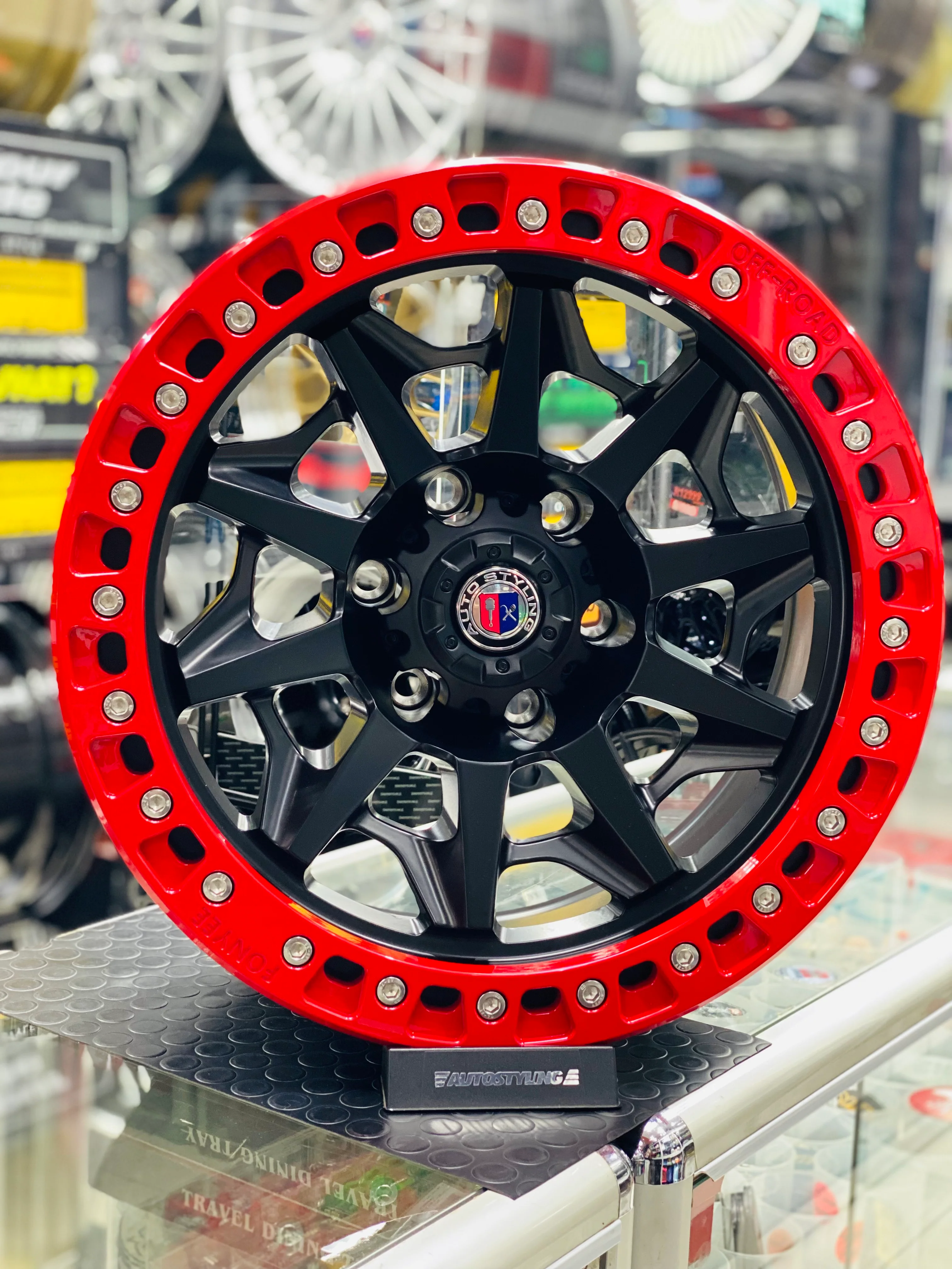 18” AS- F2005 RED FLOWFORGED BAKKIE RIMS 6/139 - Image 4