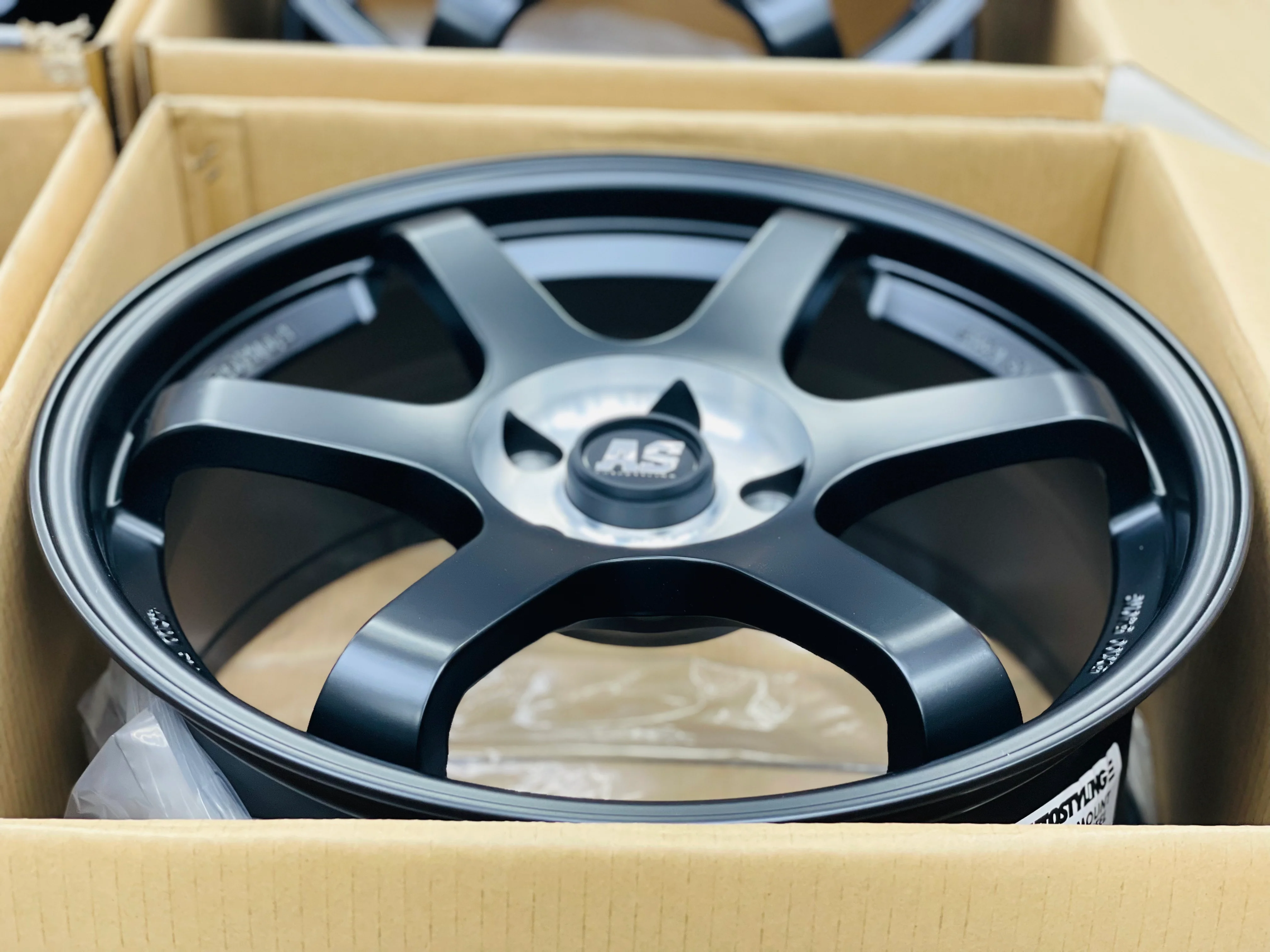 18” AS- TE37 5/114 Matt black wheels - Image 8