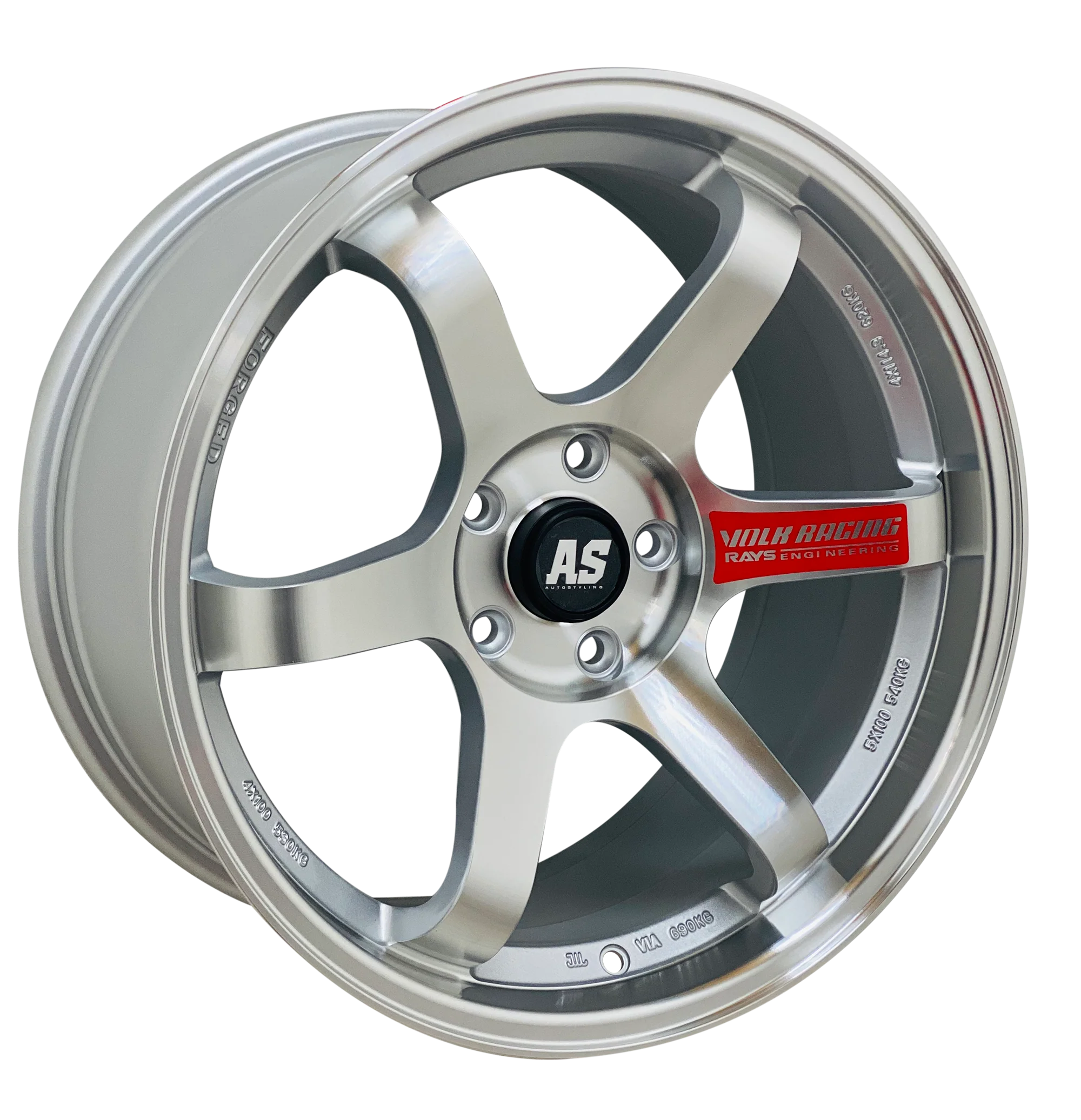 18” AS- TE37 5/112 SILVER - Image 3