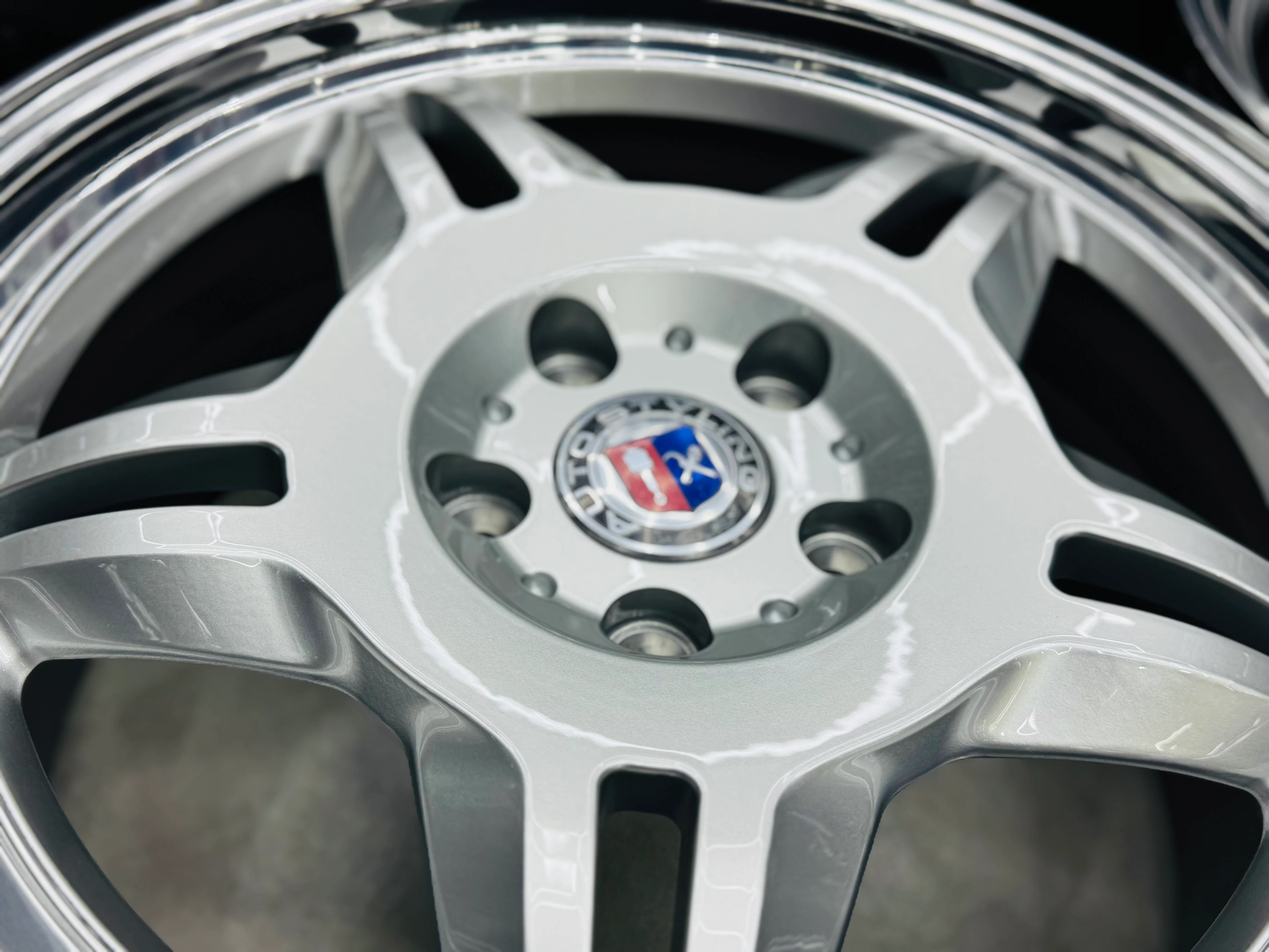 18 ” E36 M3 MOTORSPORT GERMAN SPEC FORGED RIMS SILVER NARROW WIDES WITH HIGH POLISH MIRROR LIPS - Image 6