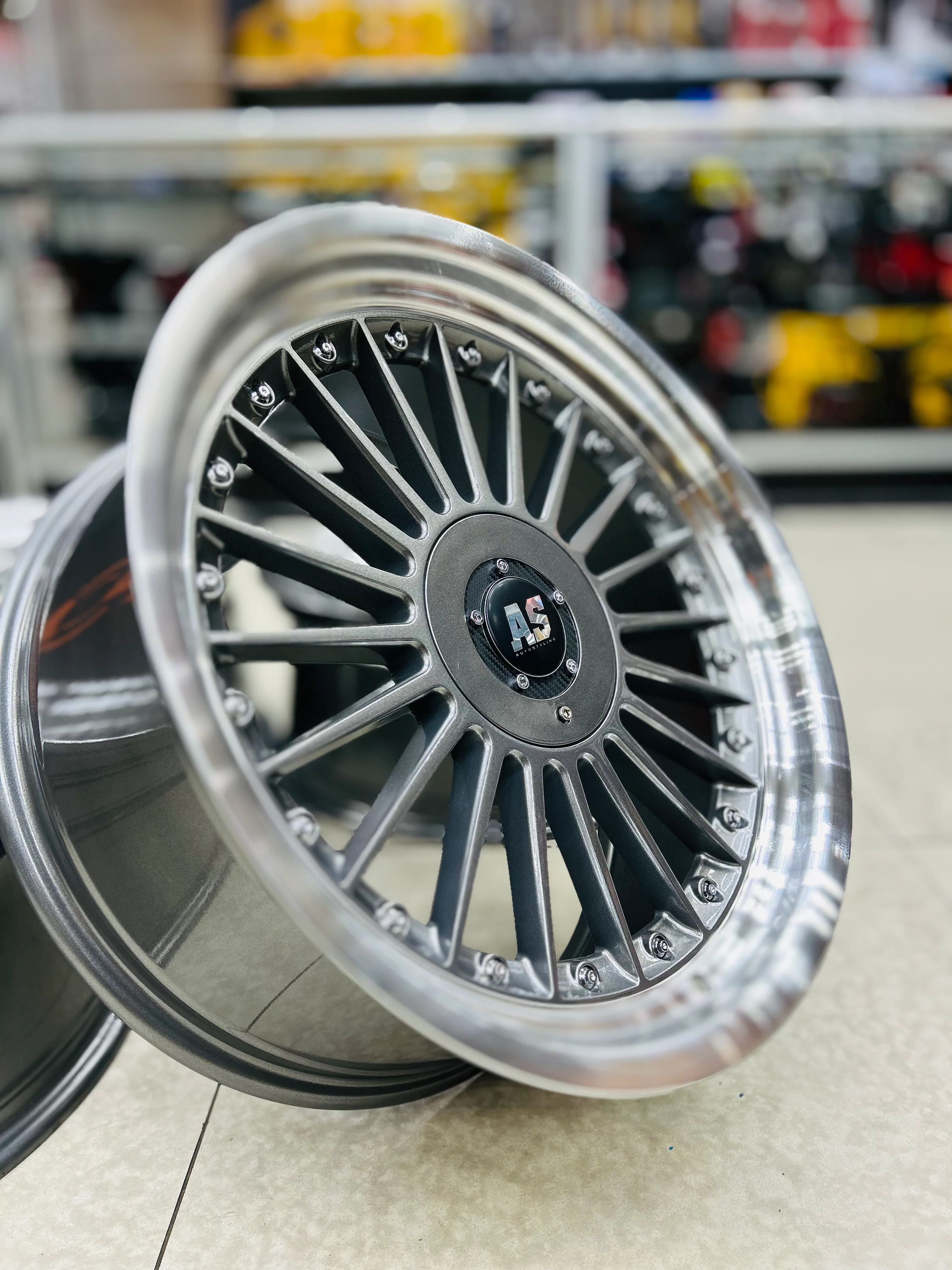 19”AS  ALPINA 5/112 & 5/120 multi pcd gunmetal - Image 15