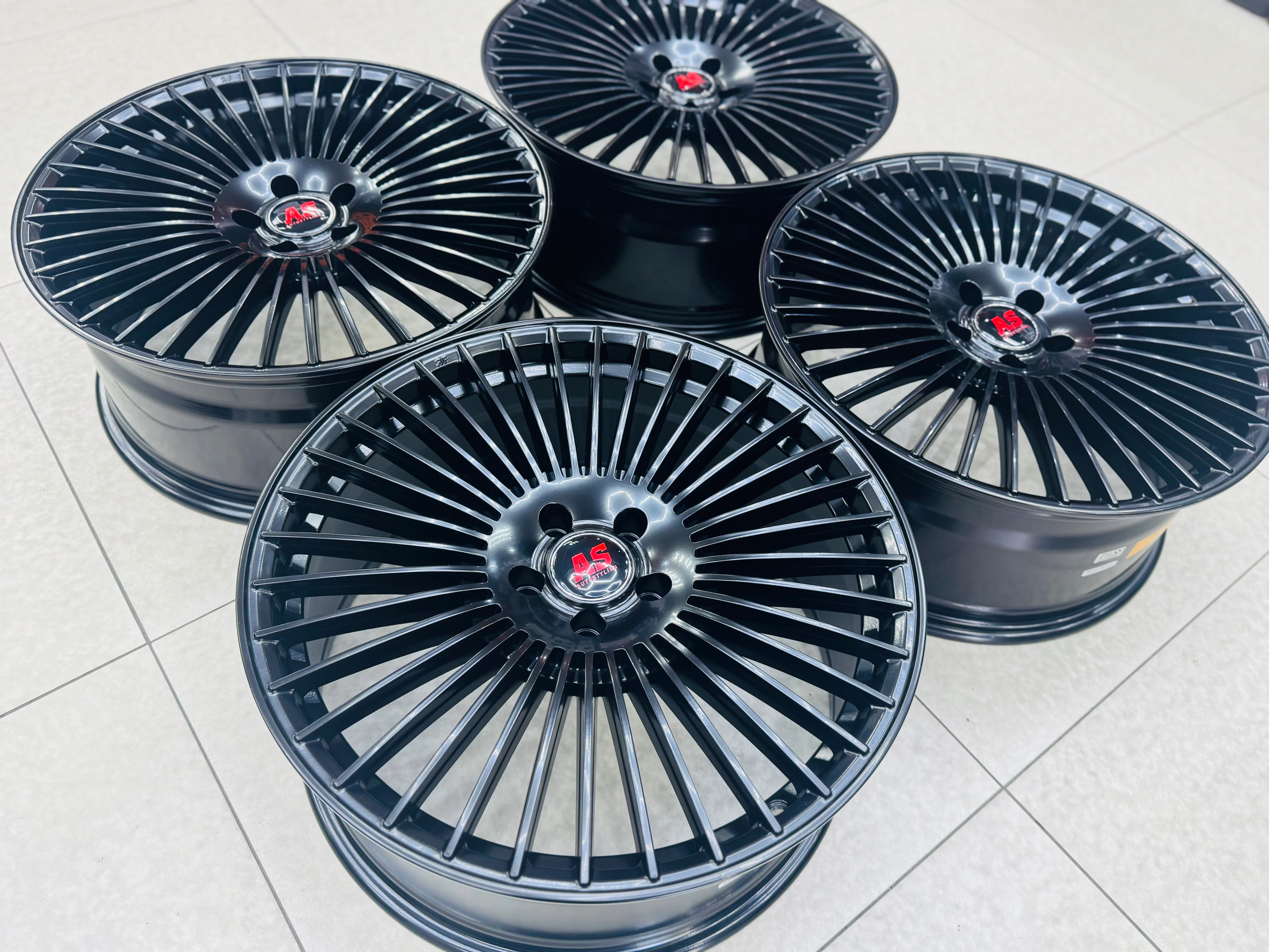 20″ 5/112 Velvet Black Alloy Wheels - Image 5