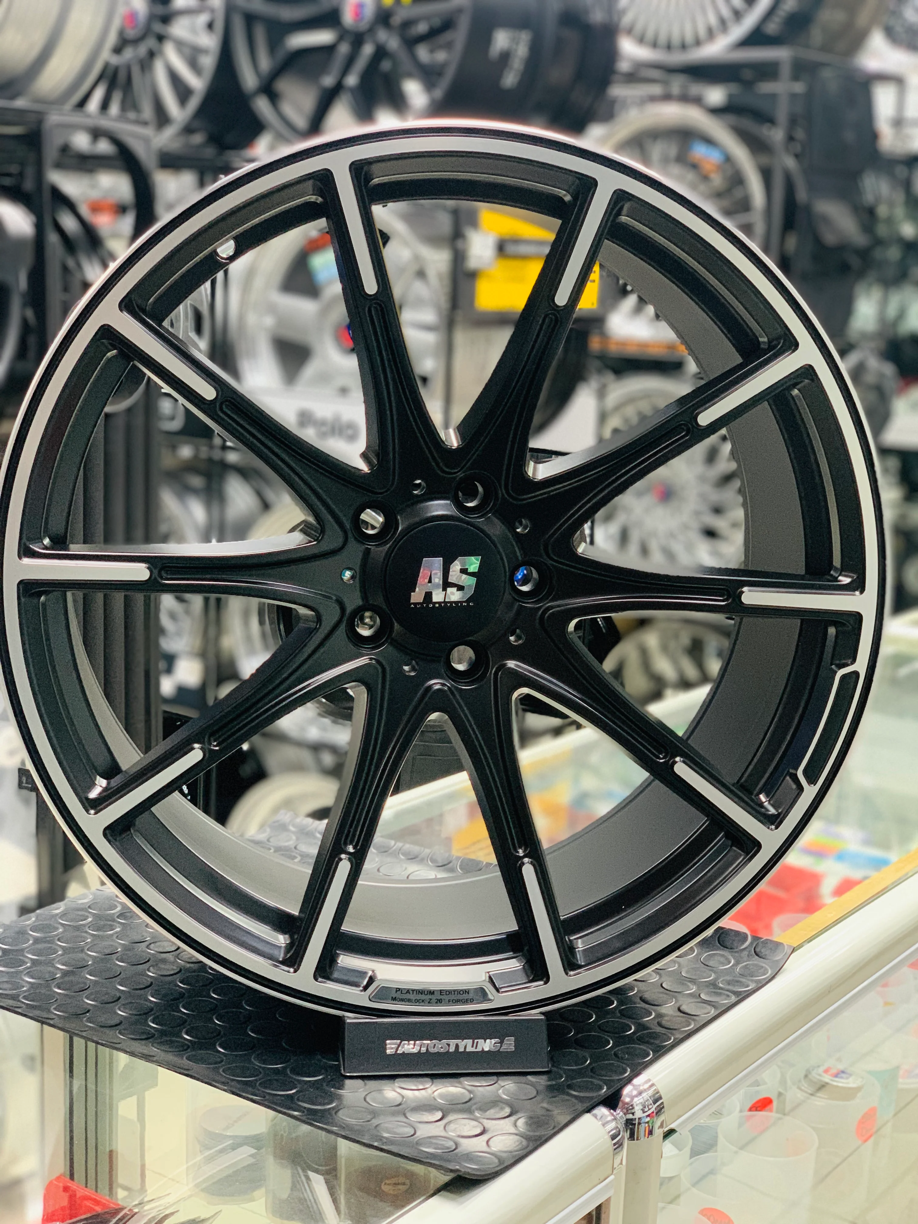 20” AS-BUS 5x112 PCD matt black wheels - Image 2