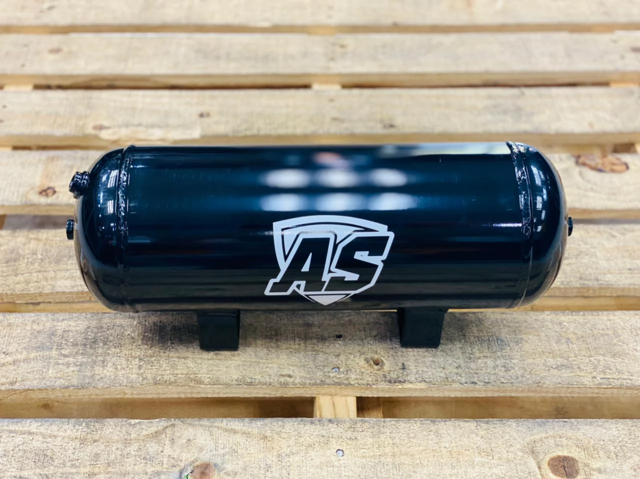 3 gallon steel AS- AIR tank gloss black - Image 4