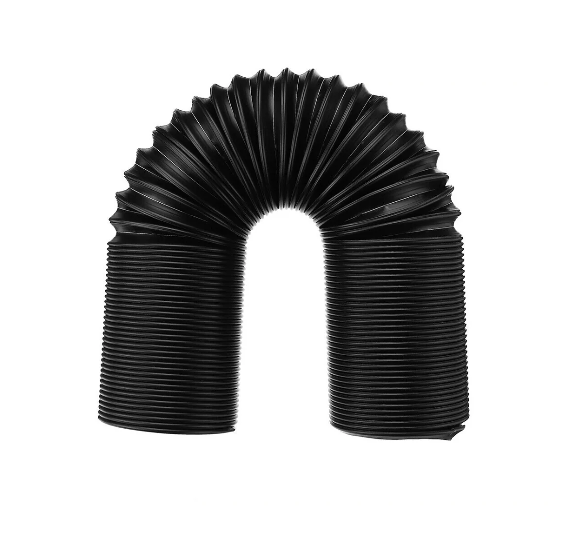 63mm 1M Car Air Intake Cold Pipe Flexible Ducting Feed Hose Induction Kit Black - Image 4