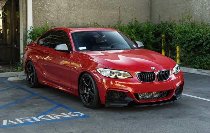 BMW 2SERIES F22 SEDAN MP 4pce FRONT SPOILER GLOSS BLACK - Image 2