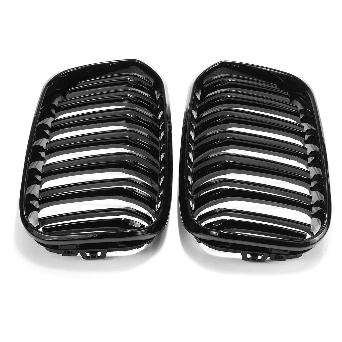 BMW F20 FACELIFT DOUBLE  SLAT GLOSS BLACK GRILLS - Image 4