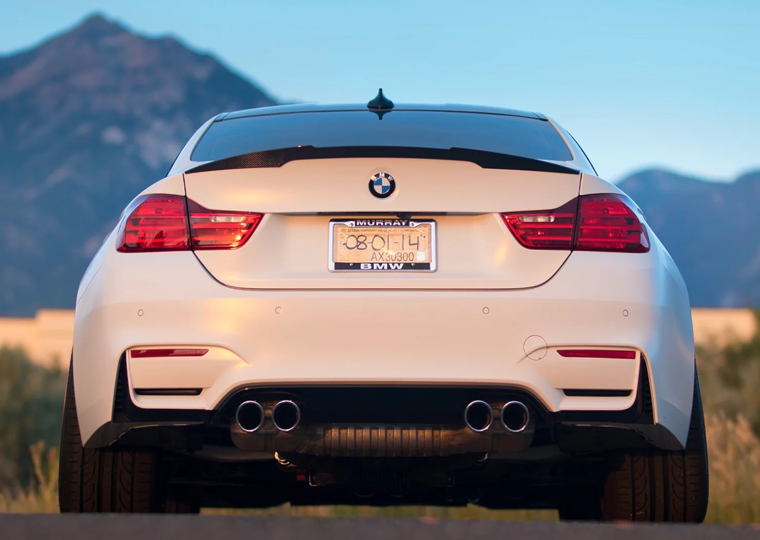 BMW F30 M4 REAR SPOILER GLOSS BLACK - Image 2