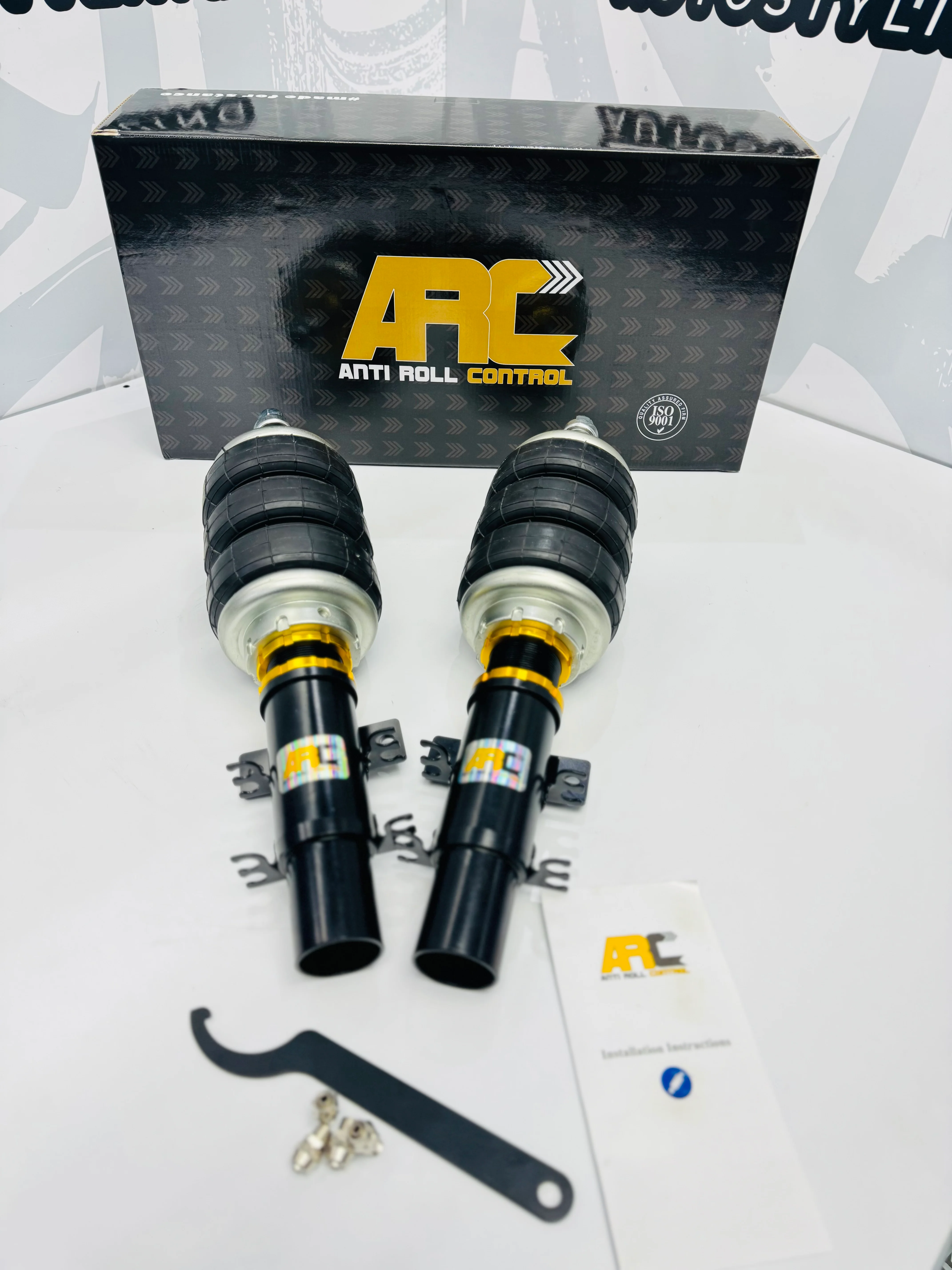 POLO 9n (bujwa) ARC AIR SUSPENSION STRUTS FRONTS HEIGHT ADJUSTABLE - Image 3