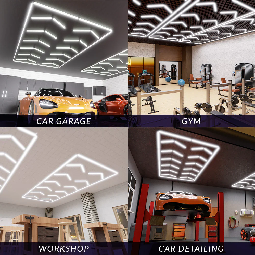 Designer Hexagon /arrow led lights 4.8m x2.4m - Image 41