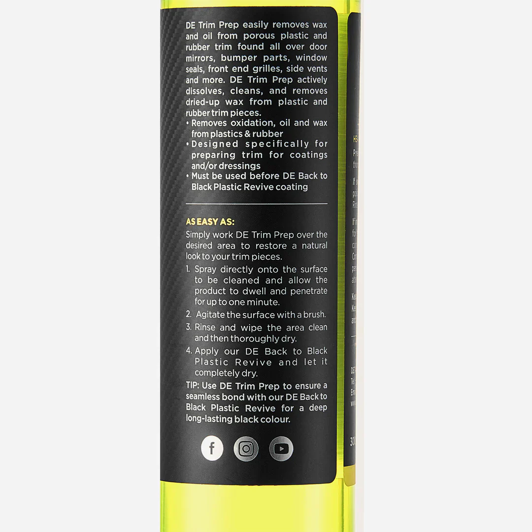DETAILEASE Trim Prep - Plastic & Rubber Cleaner - Image 5