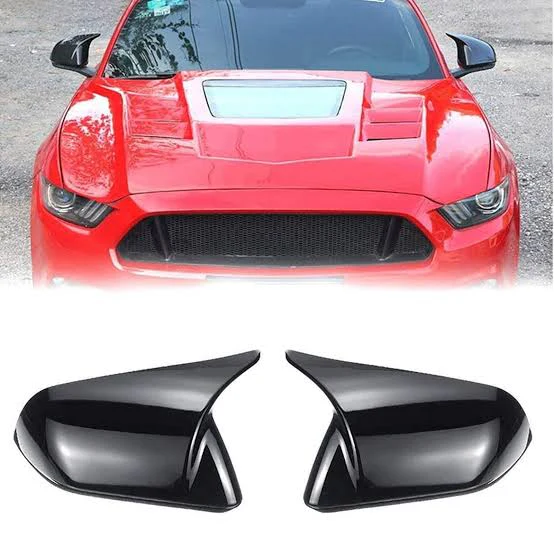 FORD MUSTANG M4 / BATMAN MIRROR COVERS GLOSS BLACK