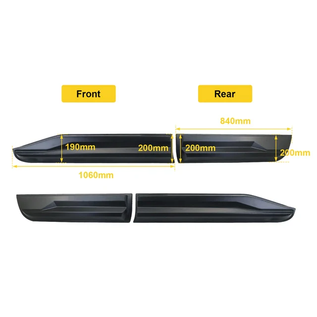FORD RANGER NEXT GEN 2023 SIDE BODY CLADDING - Image 3