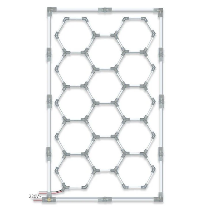 Autostyling Klerksdorp Hexagonal Grid Light Aluminium Ceiling Light LED Ceiling Lamp With Bulb (White) 2.4m x4.8m WHOLESALE PRICE DIRECT TO PUBLIC ! - Image 10