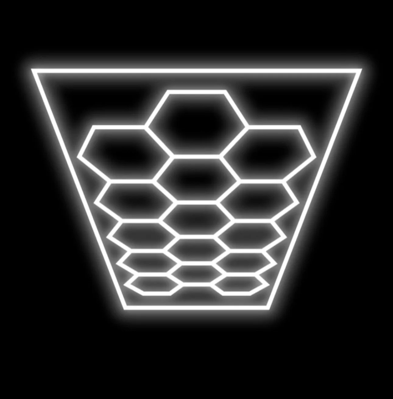 Autostyling Klerksdorp Hexagonal Grid Light Aluminium Ceiling Light LED Ceiling Lamp With Bulb (White) 2.4m x4.8m WHOLESALE PRICE DIRECT TO PUBLIC ! - Image 2