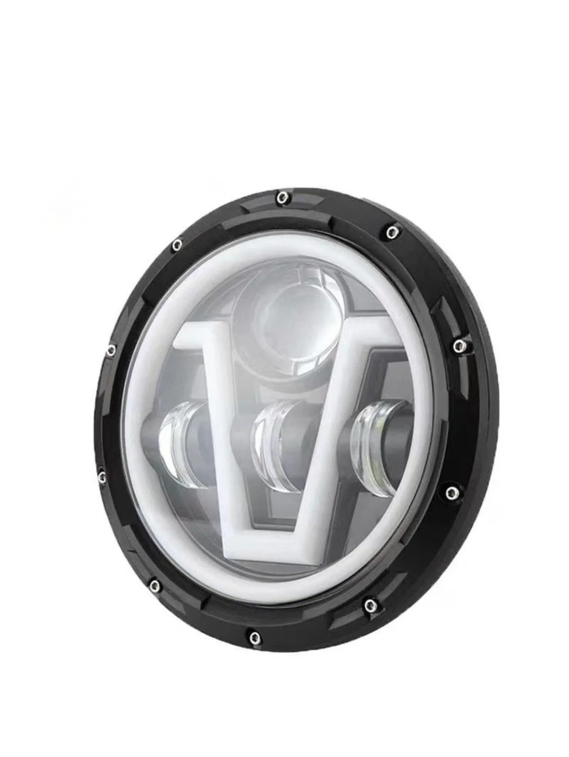 JEEP STYLE 7 INCH V HALO HEADLIGHTS - Image 5