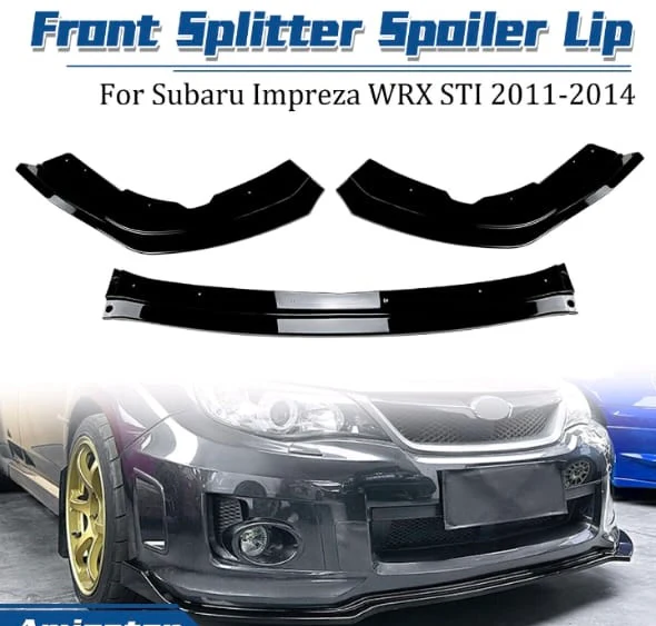 SUBARU WRX STI 2011-2013 3PCE FRONT SPOILER - Image 2