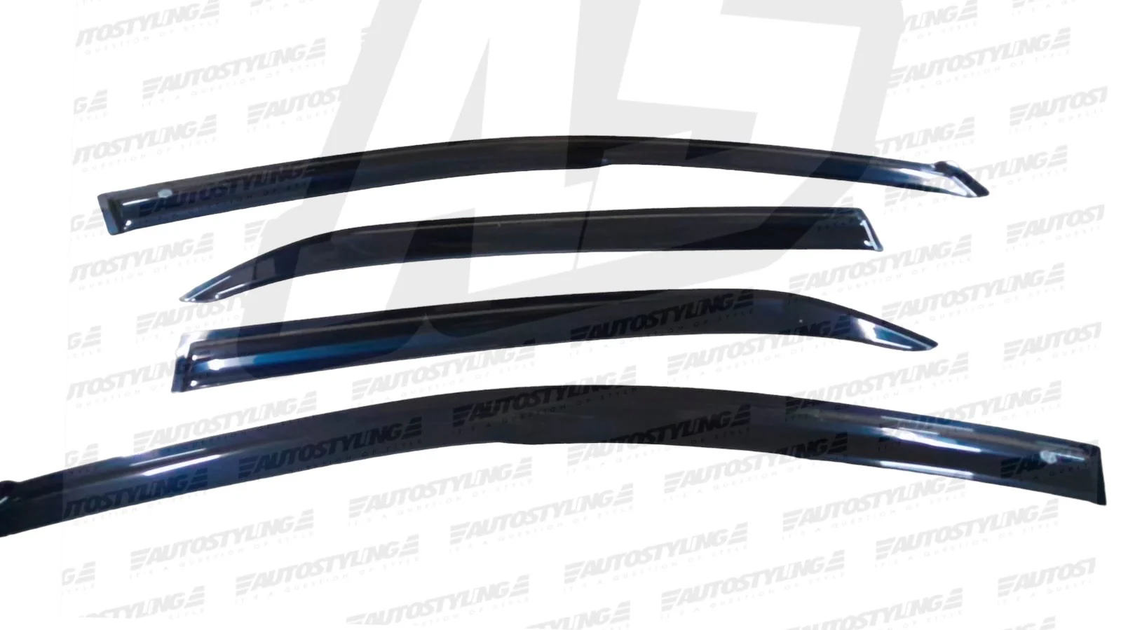 TOYOTA COROLLA 2007-2013 4pce  GLOSS BLACK MUGEN WINDSHIELDS GLOSS BLACK