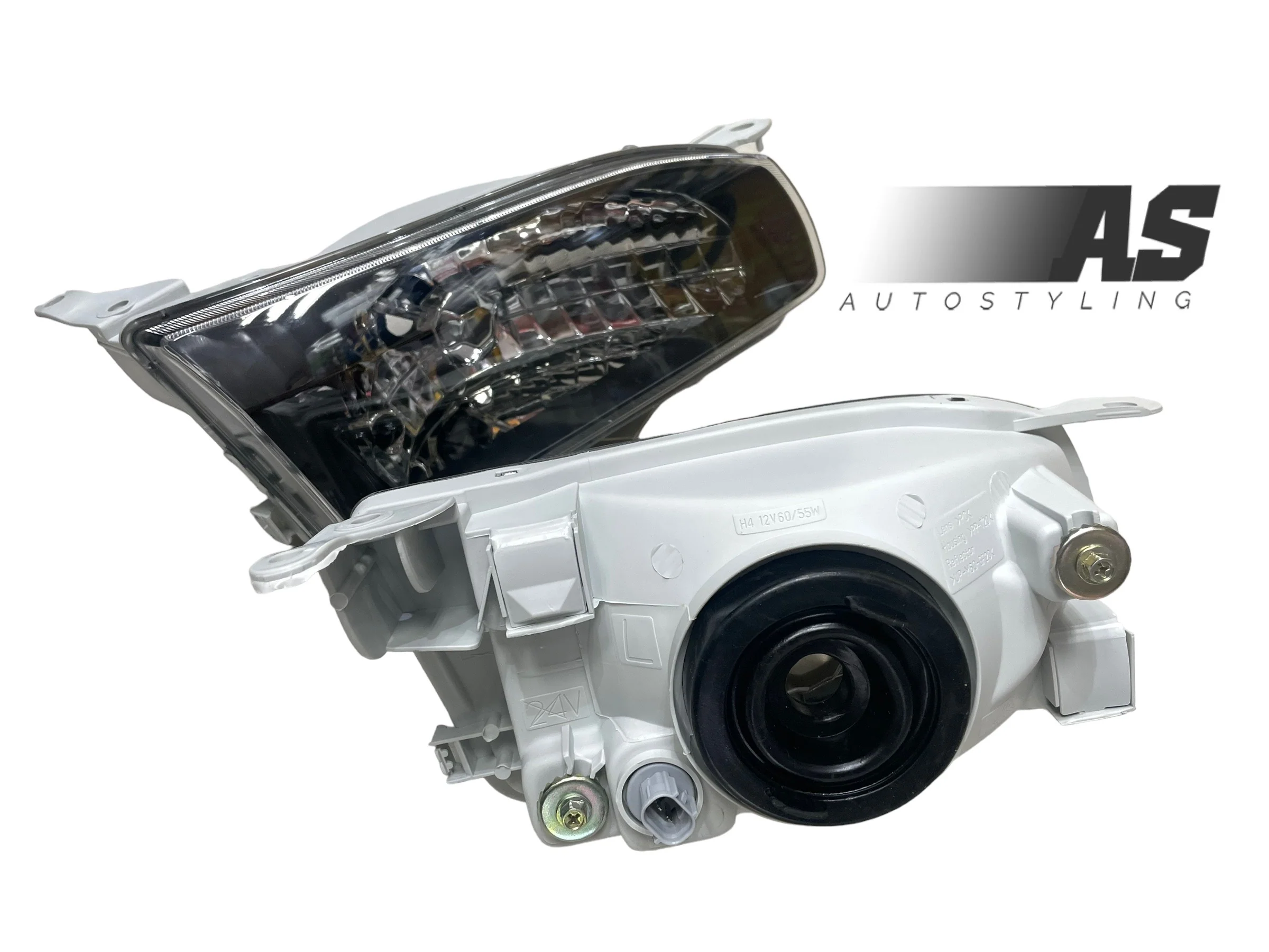 Toyota Corolla (rsi shape ) 1995-1998 black Headlamps - Image 2