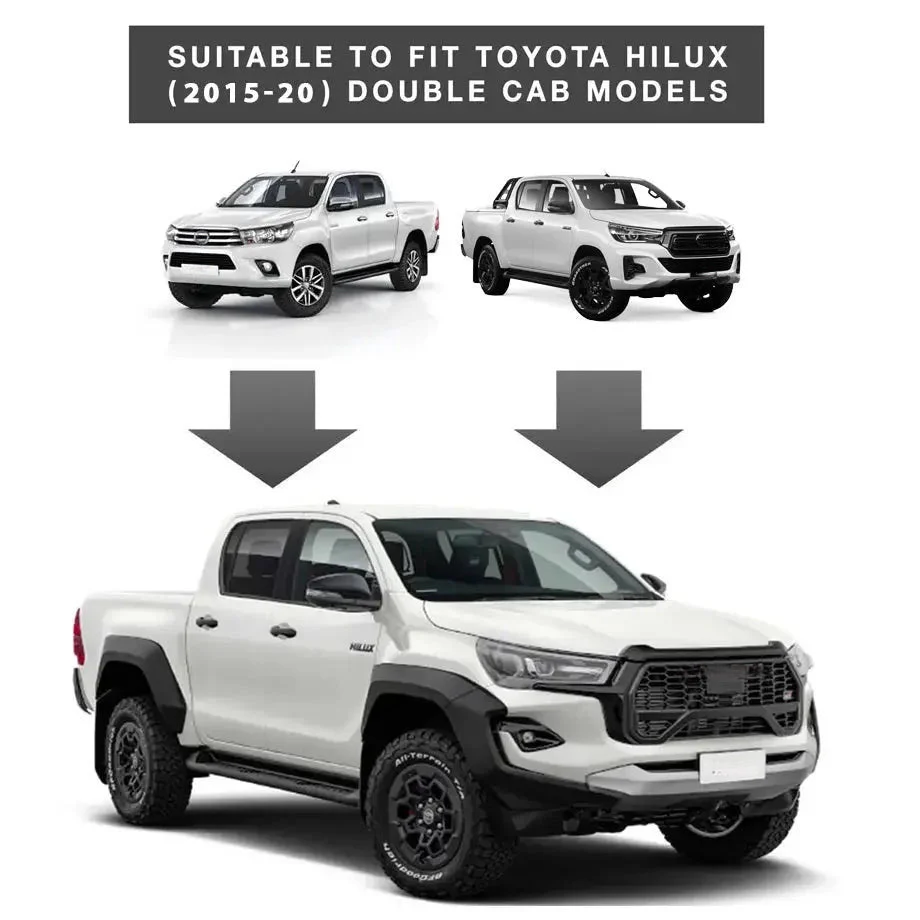 Toyota Hilux (2021-2025) GR Sport Style Conversion Body Kit excludes Headlights & Taillights - Image 5